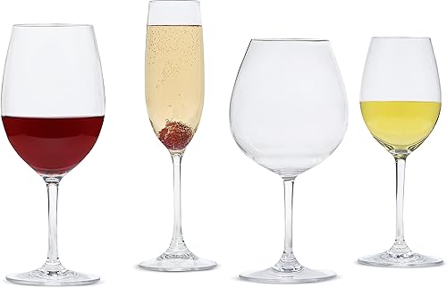 Miniatura 9 de Carlisle FoodService Products Alibi - Vaso de vino transparente para restaurantes, catering, cocinas, plástico, 20 onzas, transparente (paquete de