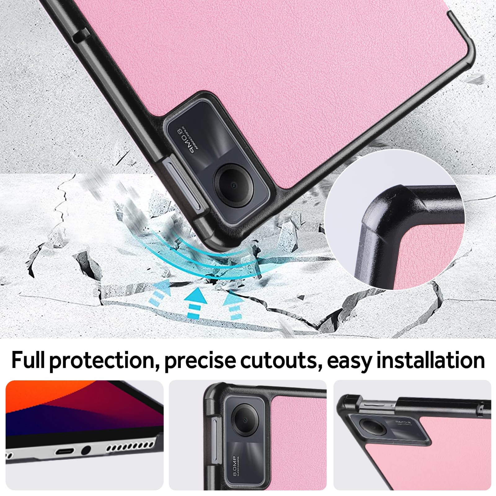Coque Magnétique En Cuir PU Pour Xiaomi Redmi Pad 2 11 Pouces (2025) - Étui Avec Support, Protection Complète