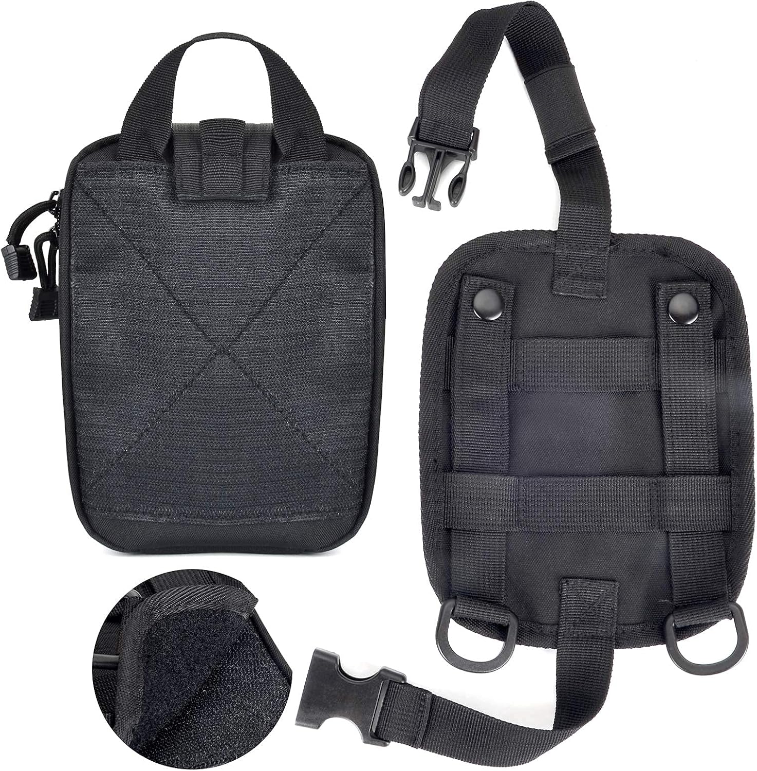 Goldfire Medical First Aid Pouch,Molle EMT Pouch Tactical Rip-Away Nylon Medical Pouch for Outdoor Hiking Camping Trekking Hunting