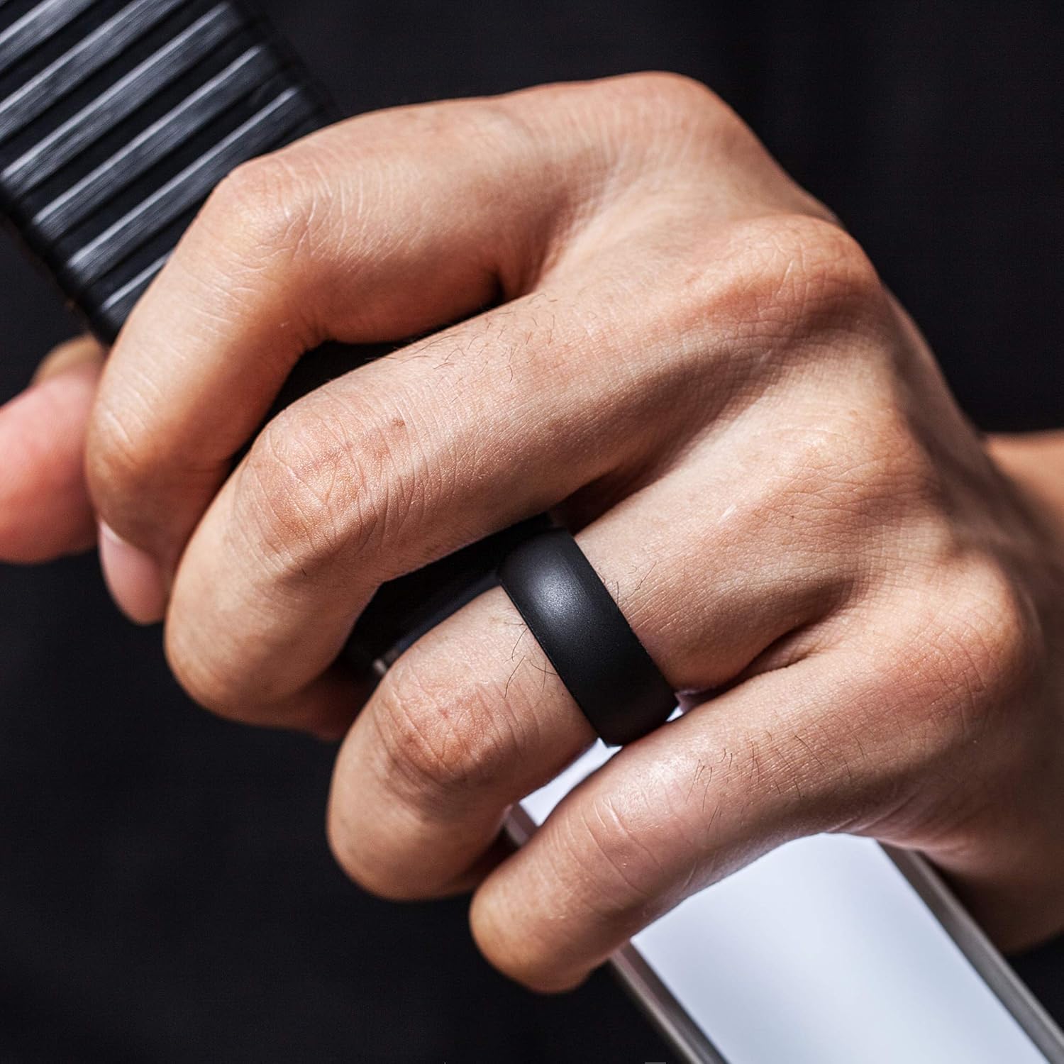 Buy ThunderFit Silicone Wedding Rings for Men Rubber Wedding Bands 8