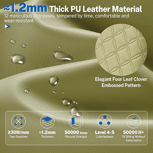 Miniatura 6 de FelixKing Big and Tall Office Chair 500lbs - Ergonomic Desk Chair with Footrest, Scratch-Resistant PU Leather Computer Chair, 4D Lumbar Support