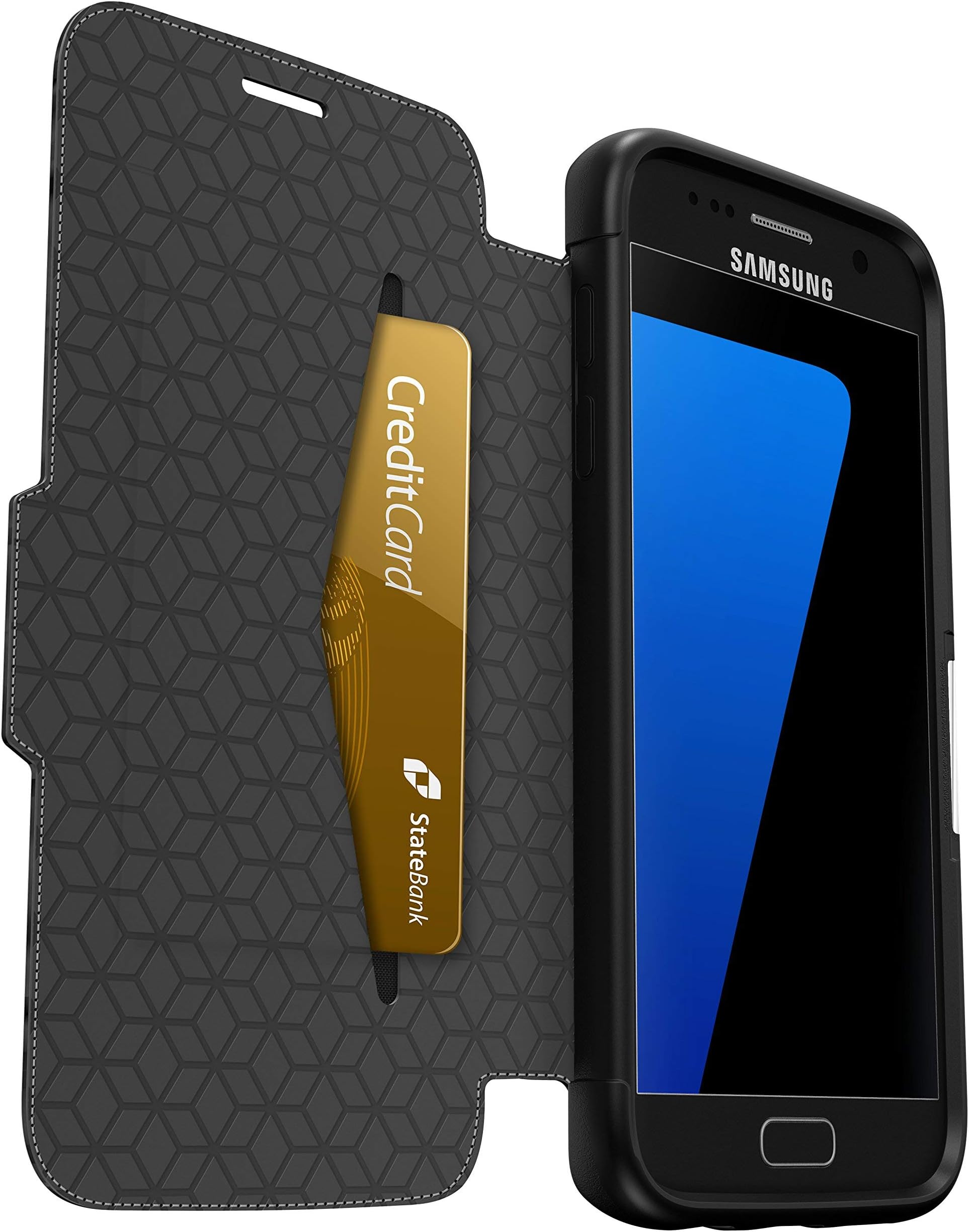 Otterbox Samsung Galaxy S7 Strada Leather Folio Case - Phantom Black