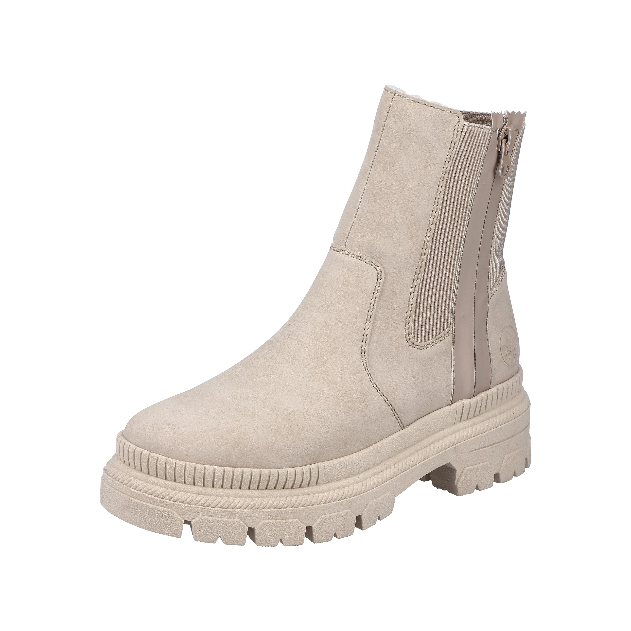 Rieker Women's Y9373Chelsea Boots, Beige 62, 43 EU