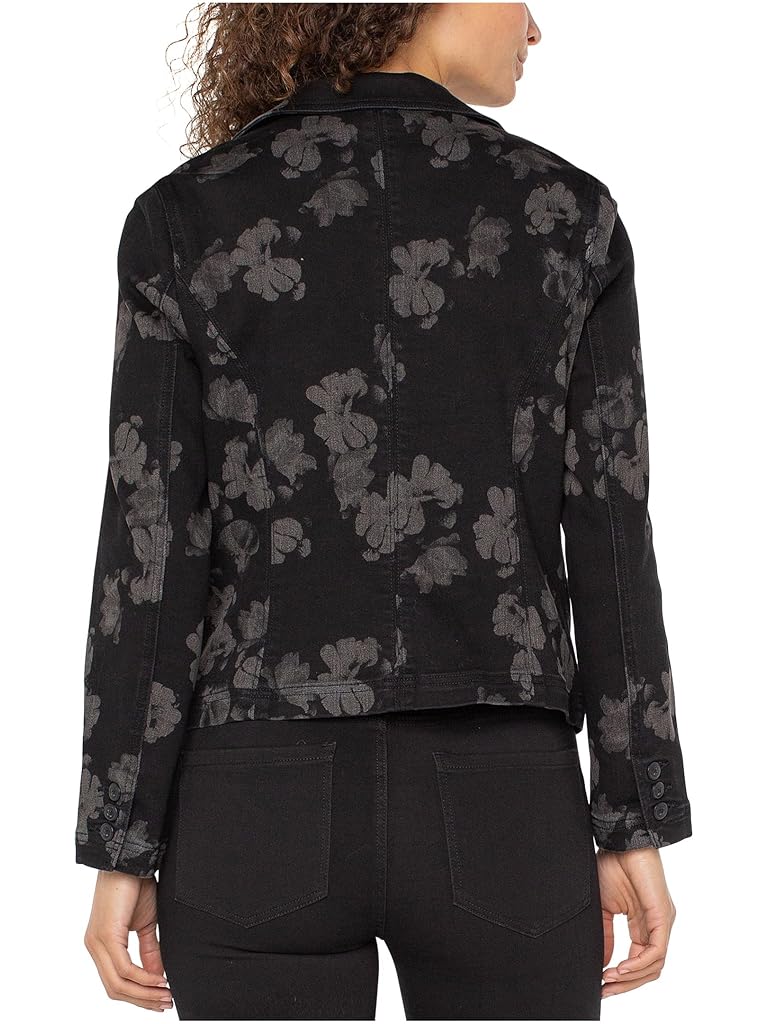 Blue Liverpool Los Angeles Notch Collar One Button Blazer