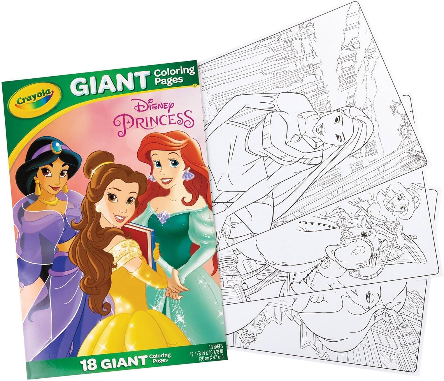 Crayola Giant Coloring Pages, 12.75" x 19.5" (Ultimate Princess)