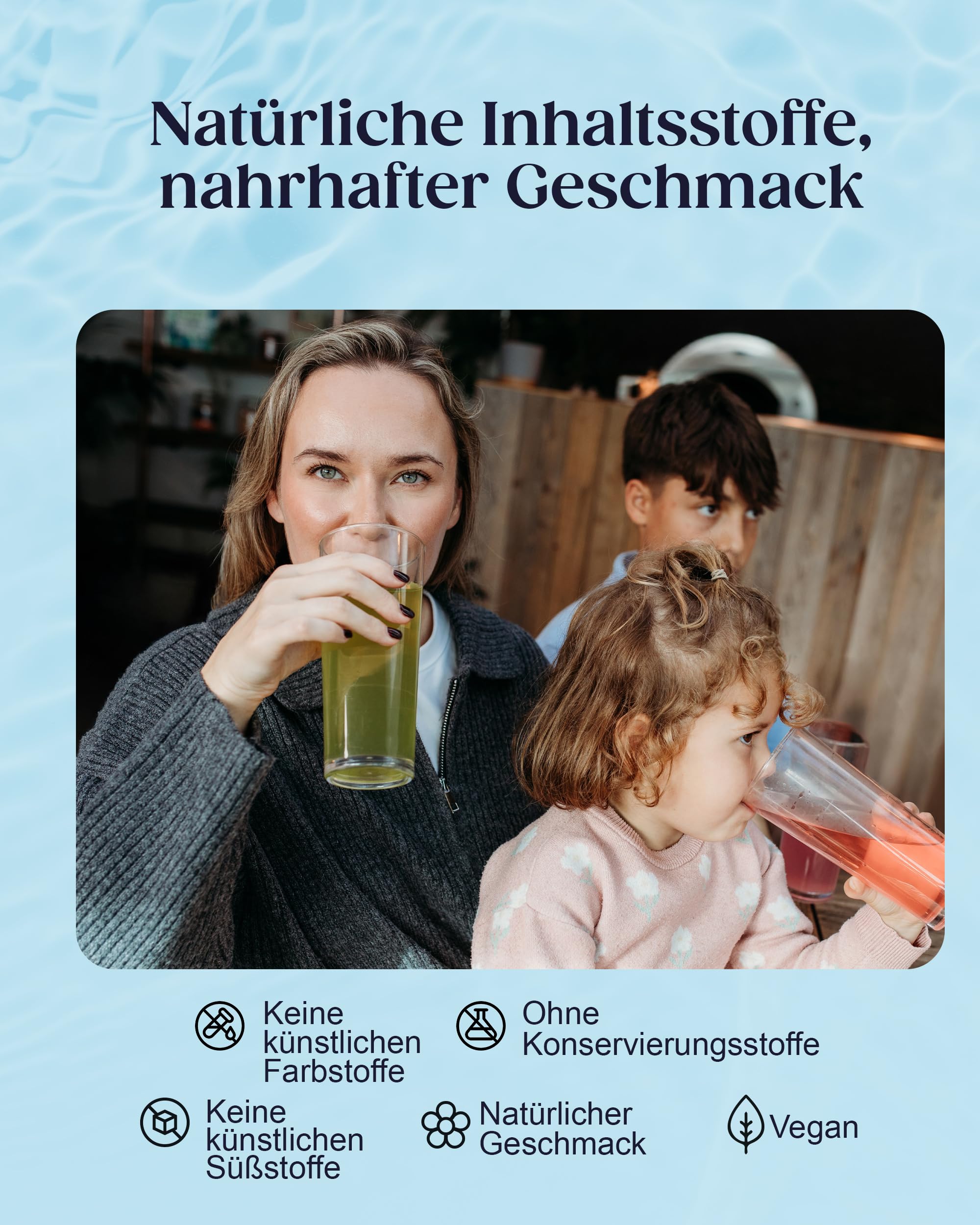 Vidrate Aromatisiertes Elektrolyt-Pulver ohne Zucker - Nährstoffreiches Elektrolytgetränk mit Vitaminen & natürlichen Inhaltsstoffen für Erwachsene - 30er-Sortimentpackung Hydrations-Pulver-Sachets