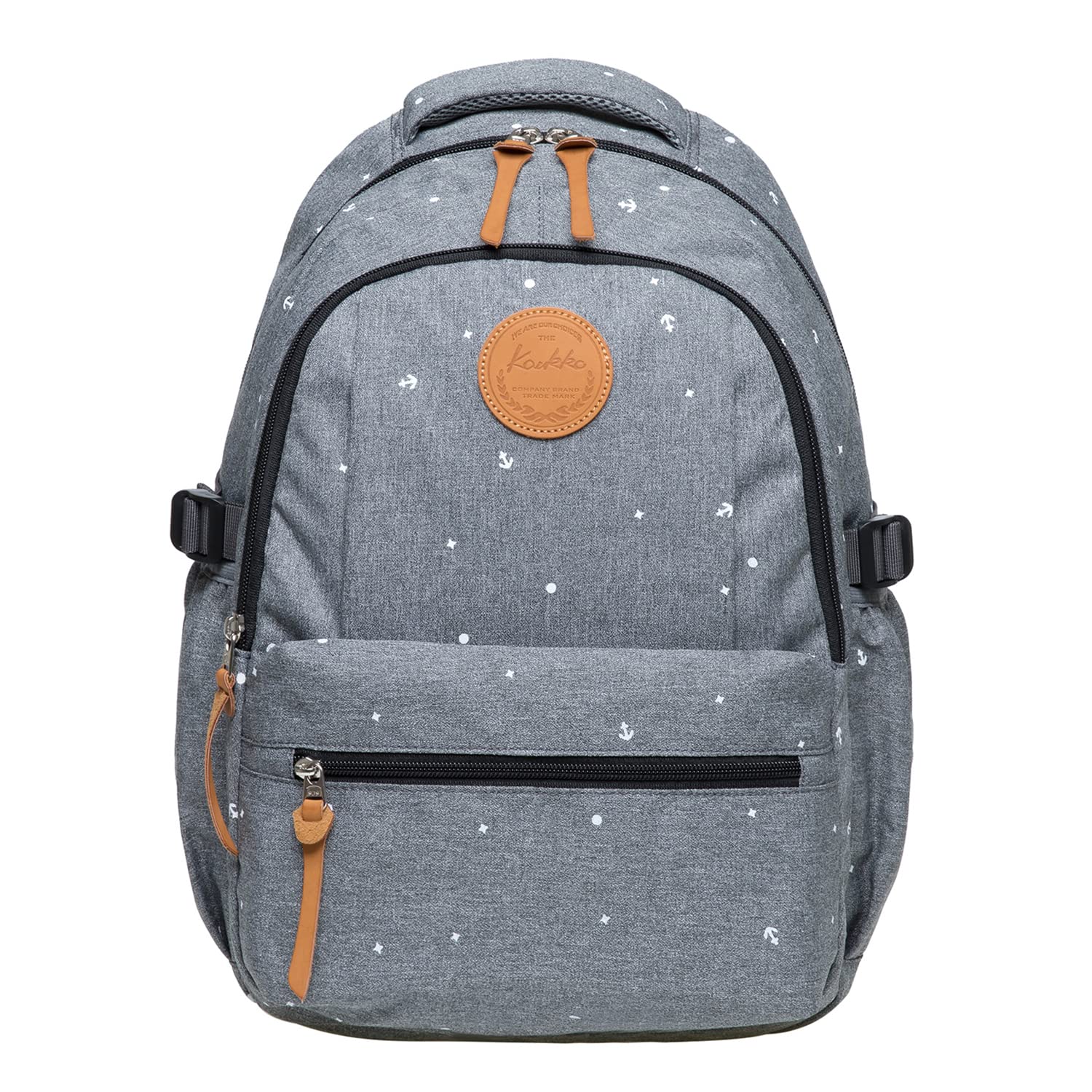 KAUKKO Mochila unisex para estudiantes de 17 pulgadas para portátil de 15 pulgadas, mochila informal, mochila para senderismo, 47 cm, 22,4 L, (caqui) (Naranja) - EP5AApricot — view 45