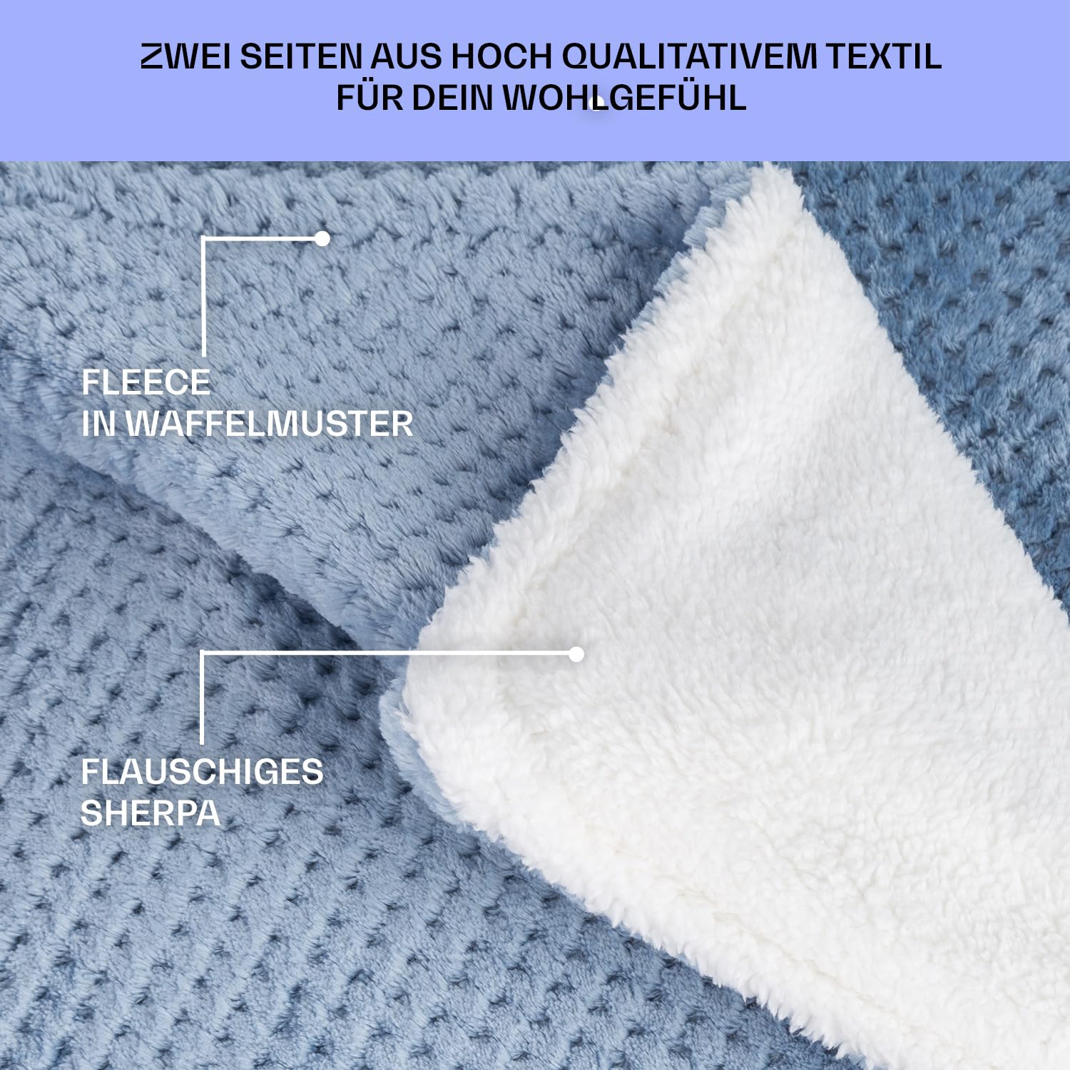 Klarstein XL Elektrische Kuscheldecke, Heizdecke mit Abschaltautomatik, 180x130 cm Elektrische Wärmedecke Maschinenwaschbar, Doppelseitige Heizdecke für Bett & Sofa, Wärme Decke mit 9 Heizstufen