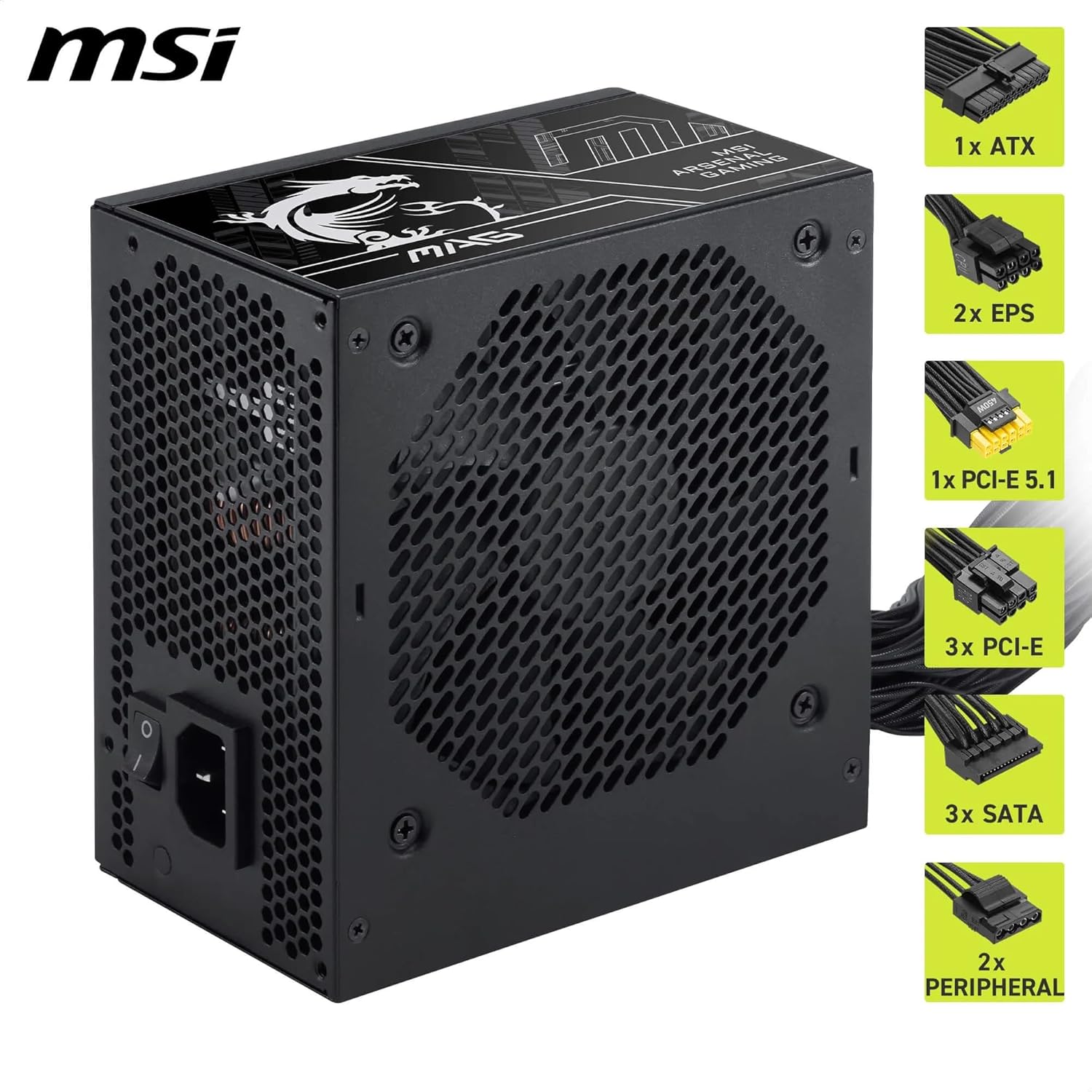 MSI Pro MAG A750BN PCIE5 III Alimentazione PC - Alimentatore - Immagine 4