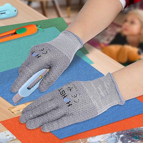 Miniatura 5 de HPHST Guantes resistentes a cortes, EN388 Nivel 5 Guantes resistentes a cortes, Guantes sin cortes, Guantes a prueba de cortes, Grado alimenticio
