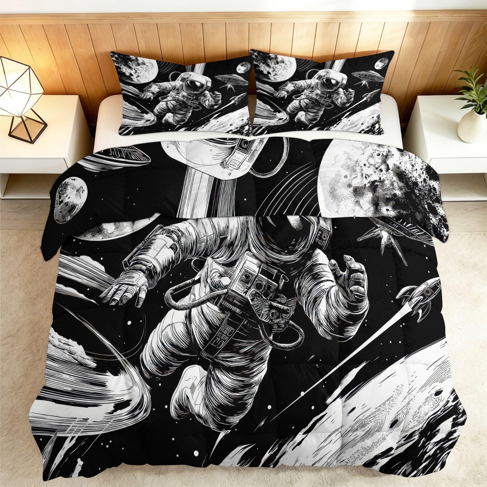 Couette Chaude 240x260 cm Espace Galaxie pour Lit Double
