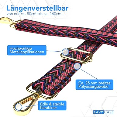 EAZY CASE - Verstelbare tasriem, vervangende riem voor