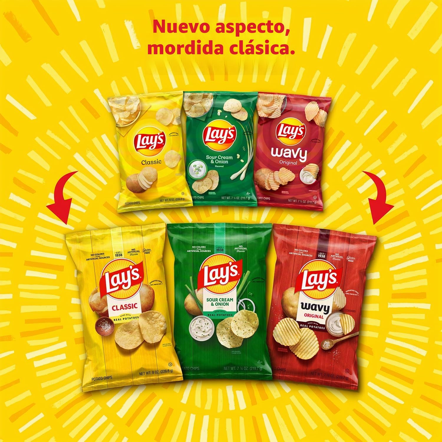 Frito-Lay Classic Mix Paquete variado, bolsas de aperitivos de una sola porción (paquete de 21)