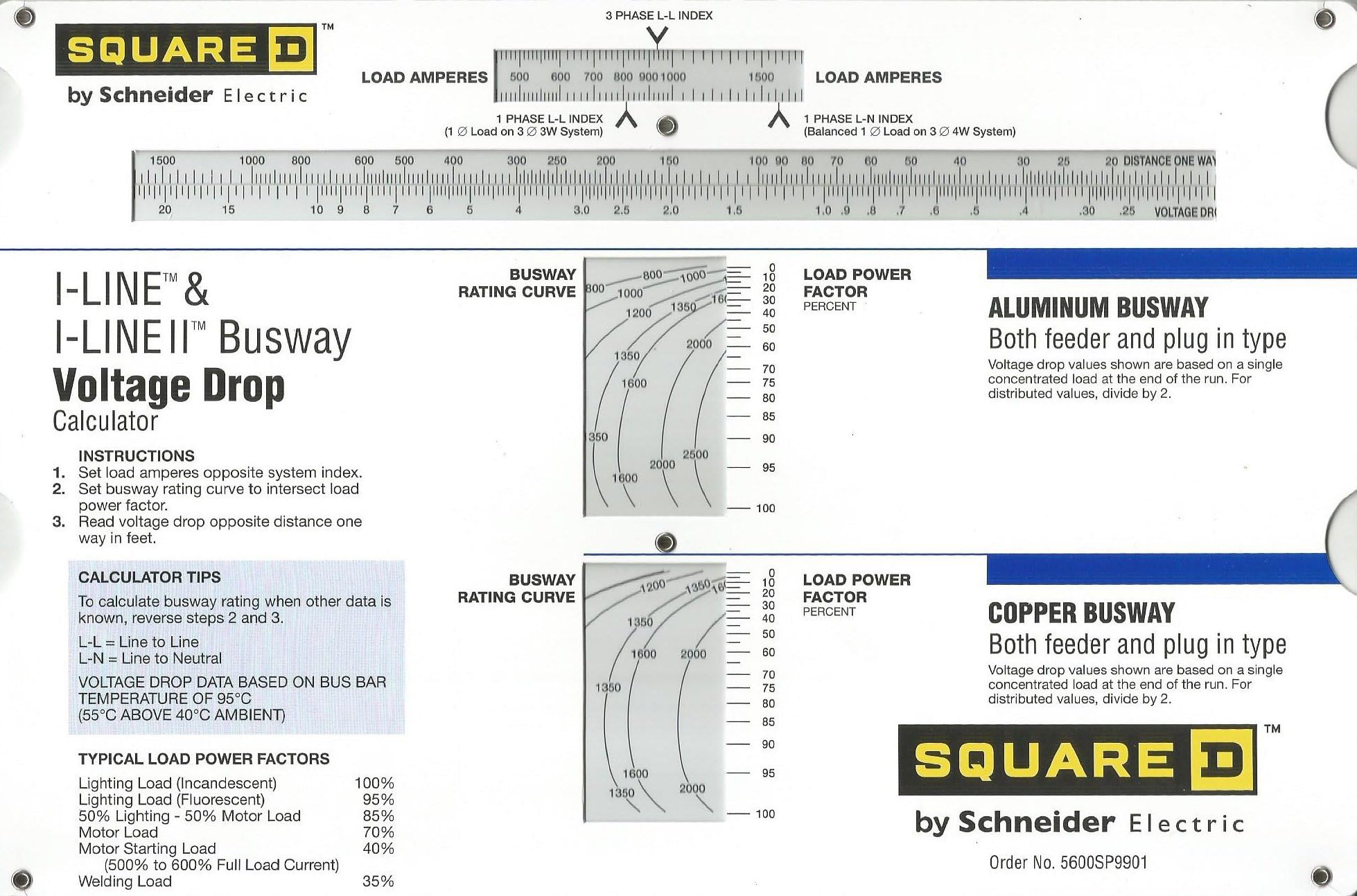 Wire Voltage Drop Slide Chart