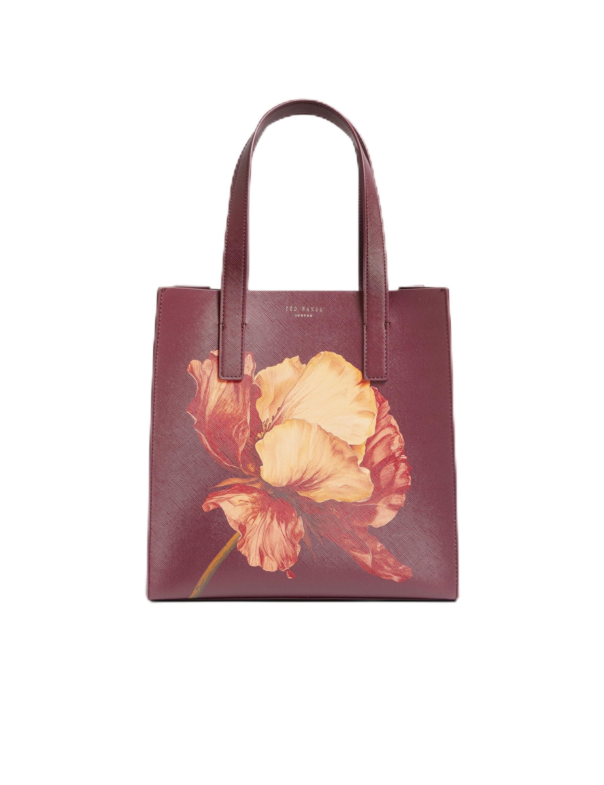 Ted Baker Floral Graphic Small Icon Tote Bag Red