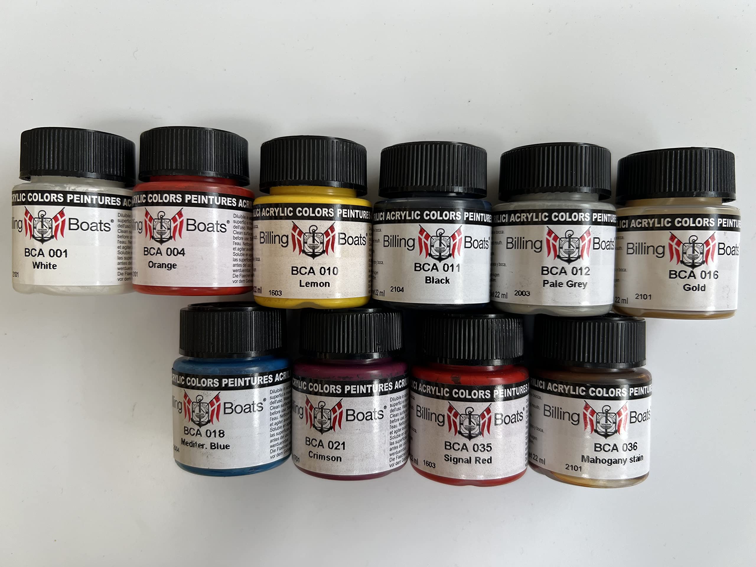 Generico Packung mit Acrylfarben zum Bemalen von Booten BillinGBOATS BB516 BankERT