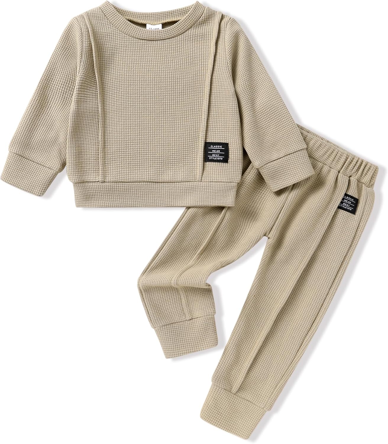 YOUNGER TREE Toddler Baby Boy Clothes Outfits Fall Winter Pullover Long Sleeve Solid Sweatshirt and Pants Sweatsuit Set 1-5T YOUNGER TREE Toddler Baby Boy Clothes Outfits Fall Winter Pullover Long Sleeve Solid Sweatshirt and Pants Sweatsuit Set 1-5T