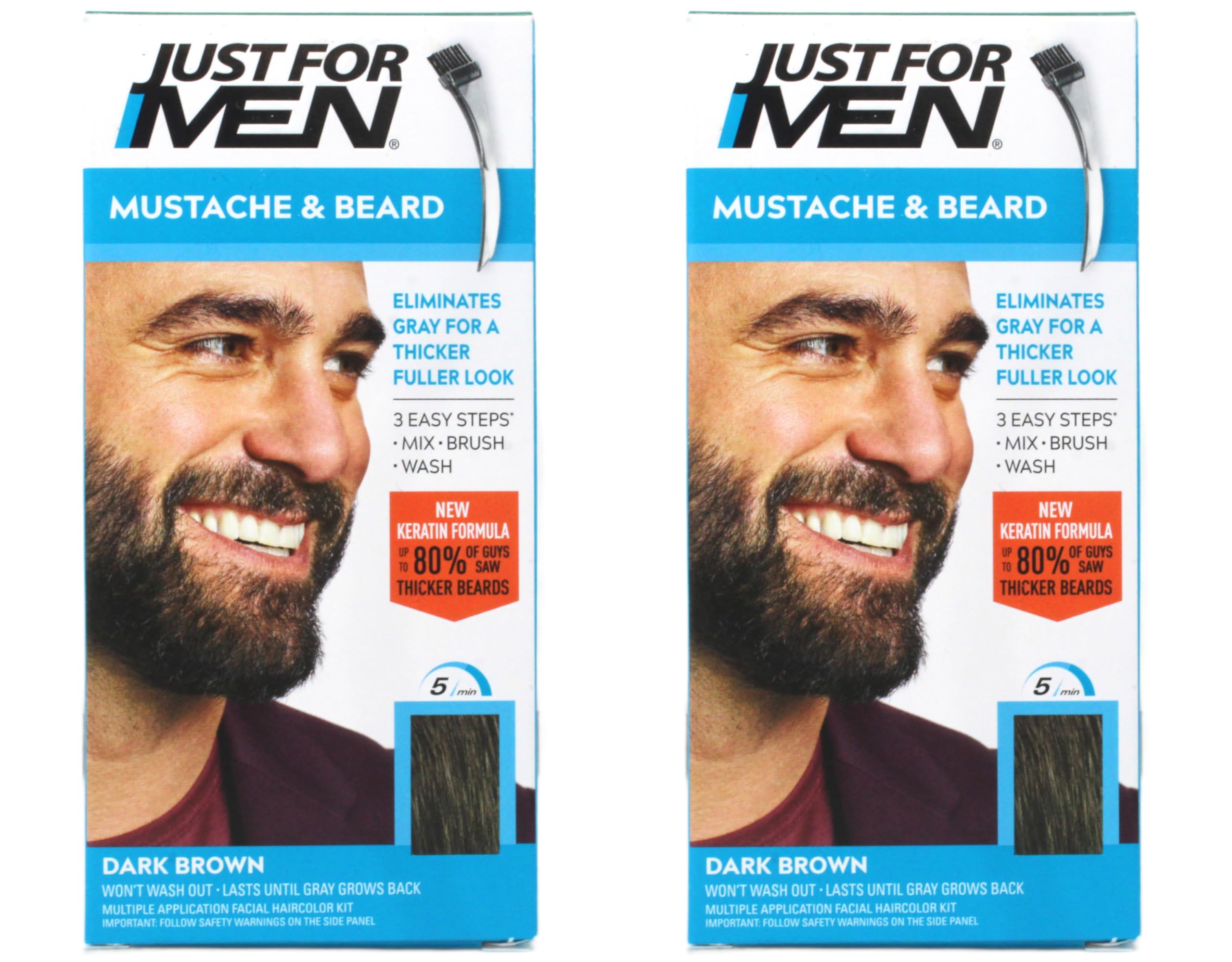 MENさん専用ページ Amazon.com: JUST FOR MEN Color Gel Mustache & Beard M-45, Dark