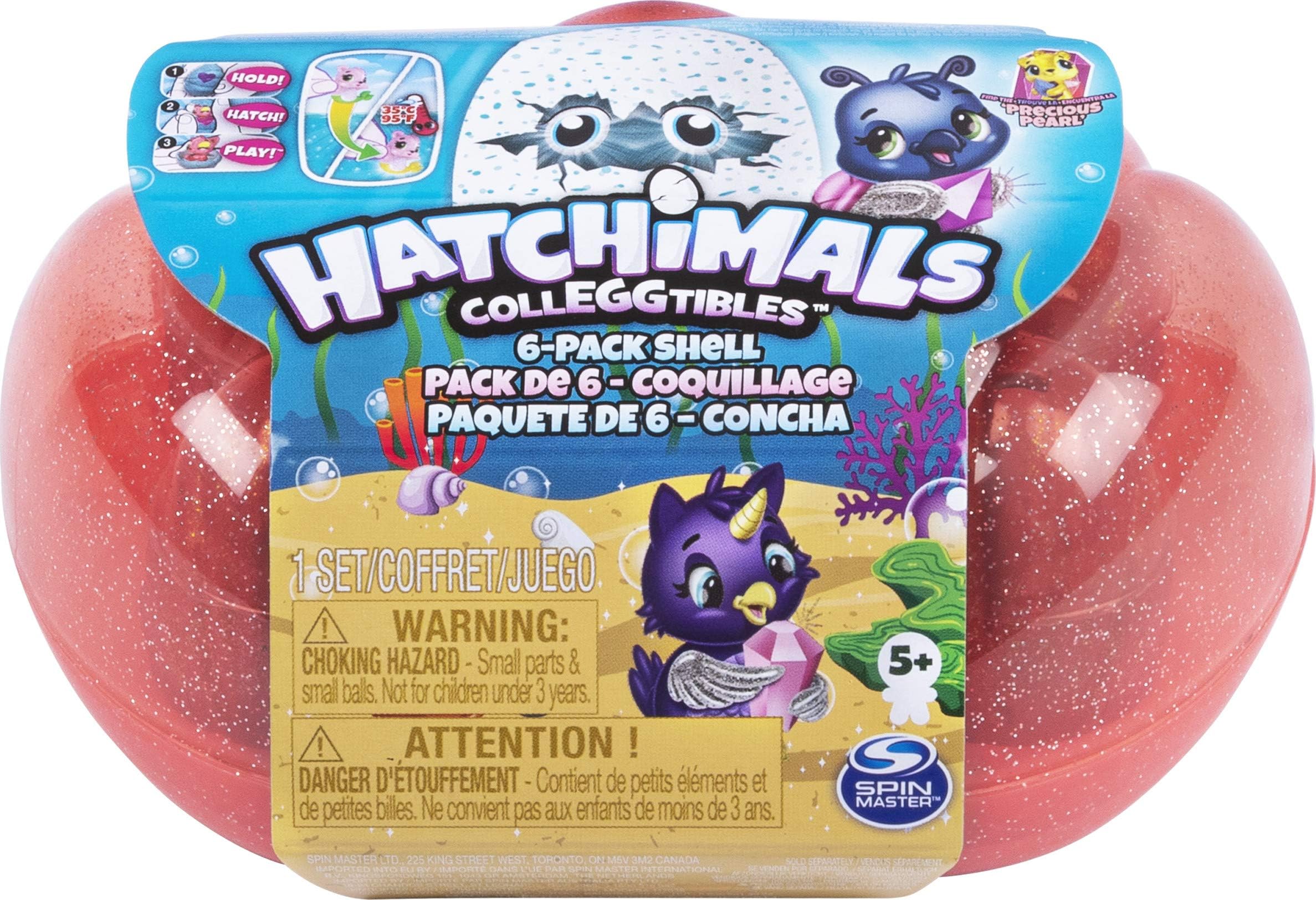 CollEGGtibles, Mermal Magic 6-Pack Shell Carrying Case with Season 5 CollEGGtibles, for Kids Aged 5 and Up