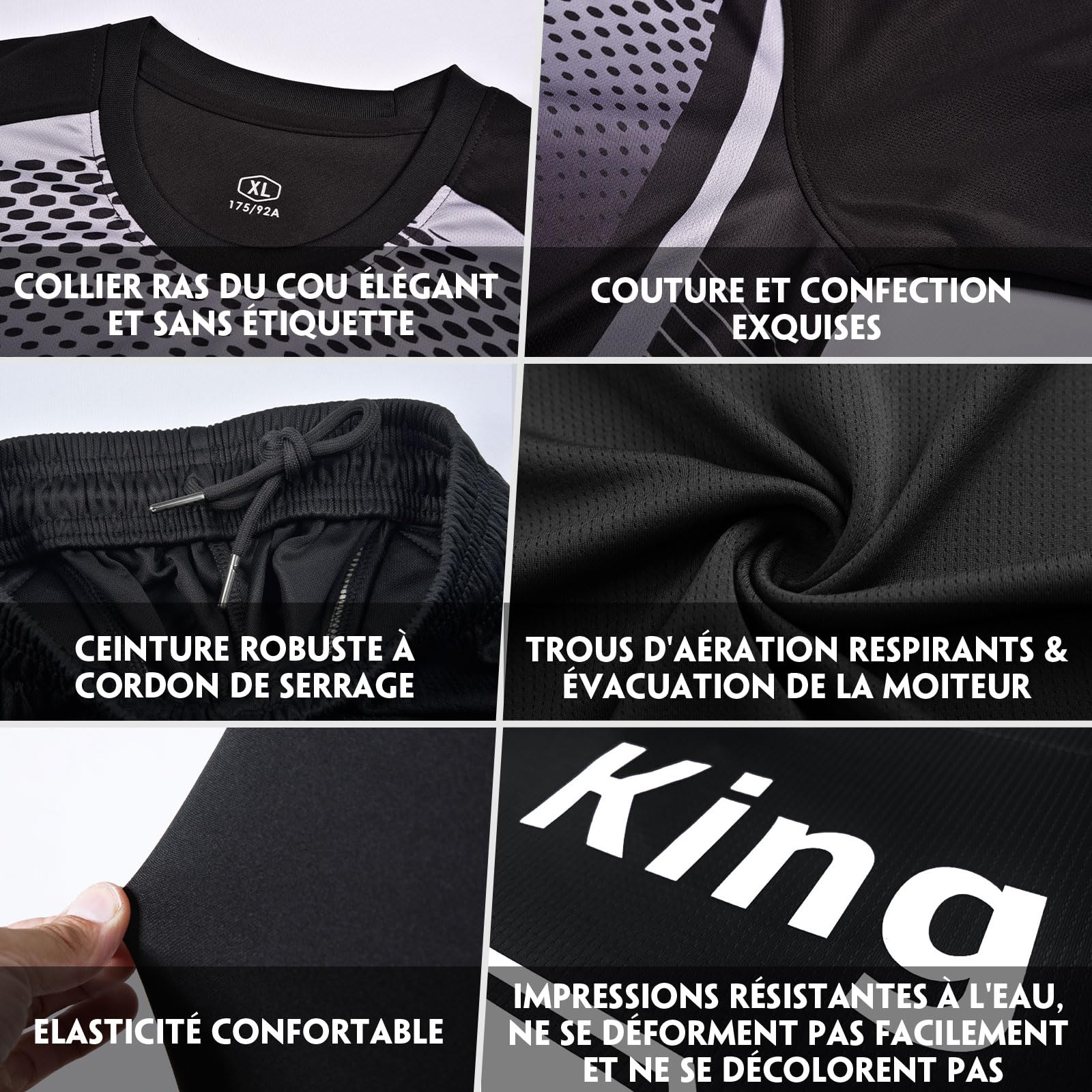 LAIFU Maillots de Gardien de But Adultes et Juniors Personnalisés Maillots de Gardien de But avec Nom, Numéro et Logo