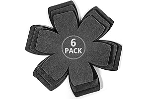 Felt Pot and Pan Protectors for Easy Cabinet Organization and Stacking