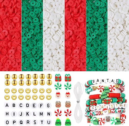 6300 cuentas de arcilla azul para hacer pulseras, cuentas Heishi de arcilla polimérica, cuentas espaciadoras planas y redondas con cuentas doradas,