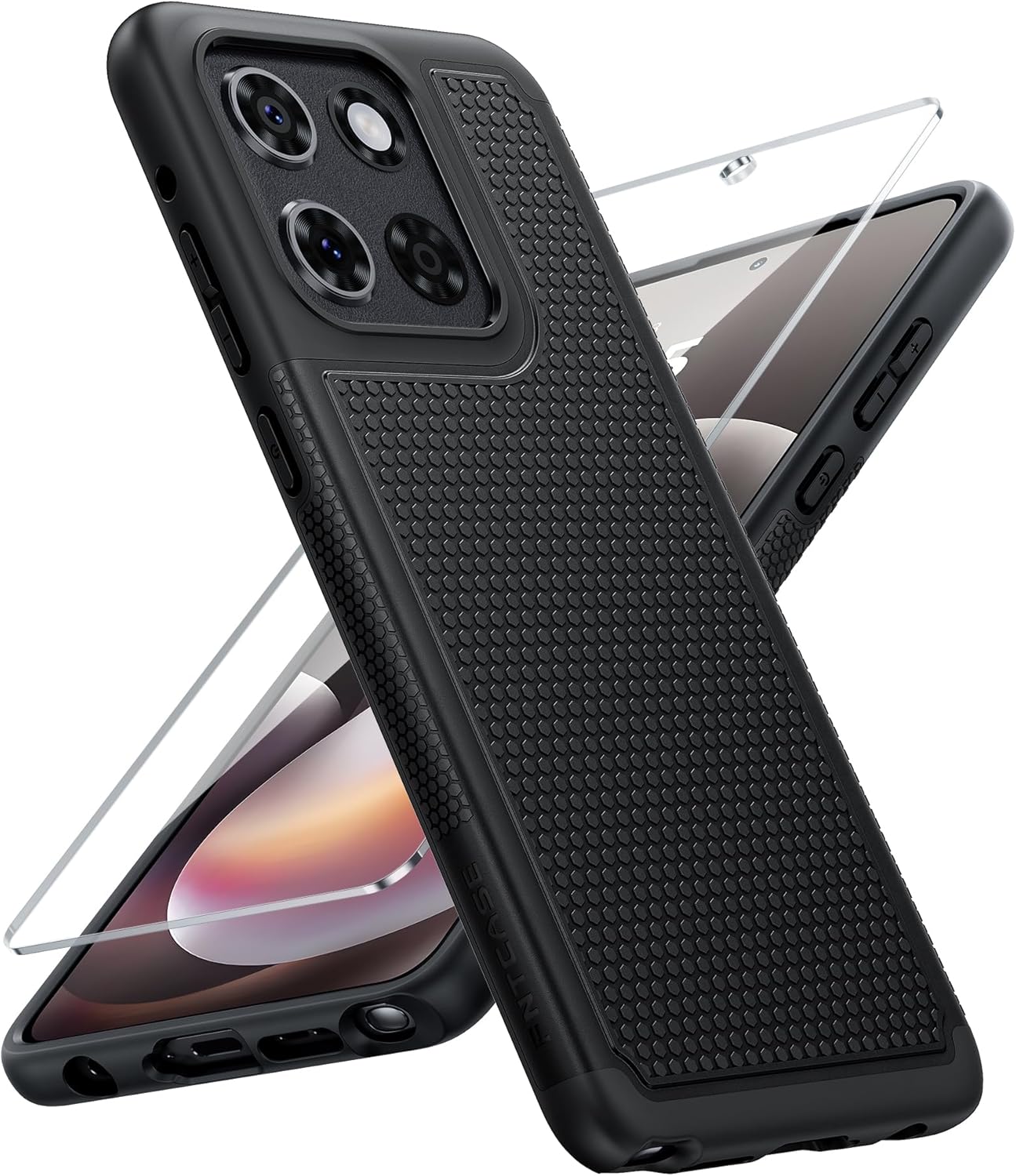 FNTCASE for Moto G Stylus 2026/2025 Case: Motorola G Stylus 2025 Case 14FT Military Grade Drop Protection with Screen Protector Shockproof Non-Slip Matte Dual Layer Phone Cover – 6.7 inch (Black)