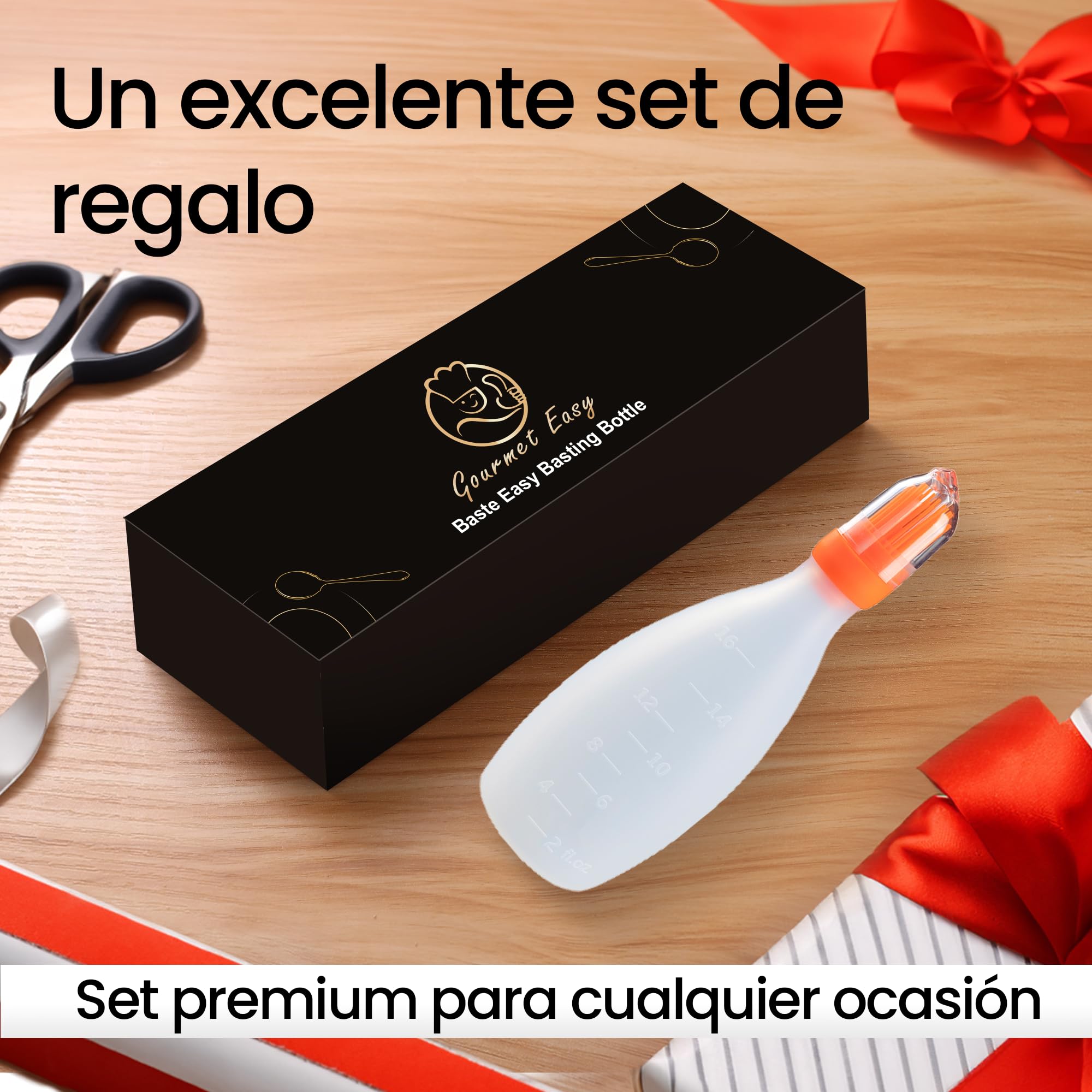 Cepillo de silicona con dispensador [Solución 2 en 1] | Cepillo para parrilla/Cepillo para hornear para un recubrimiento rápido y sin esfuerzo | Cepillo para barbacoa 100% libre de BPA y resistentea