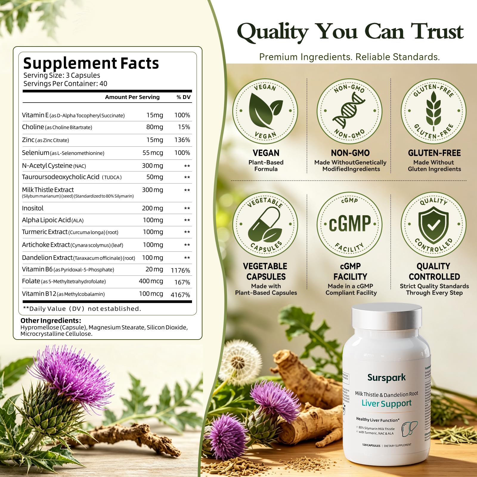 Milk Thistle Supplement for Liver Cleanse Detox & Repair — Amazon image 8
