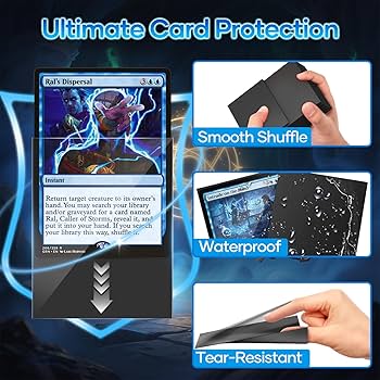 Amazon.co.jp: 1000枚 ブラックカードスリーブ マットカード