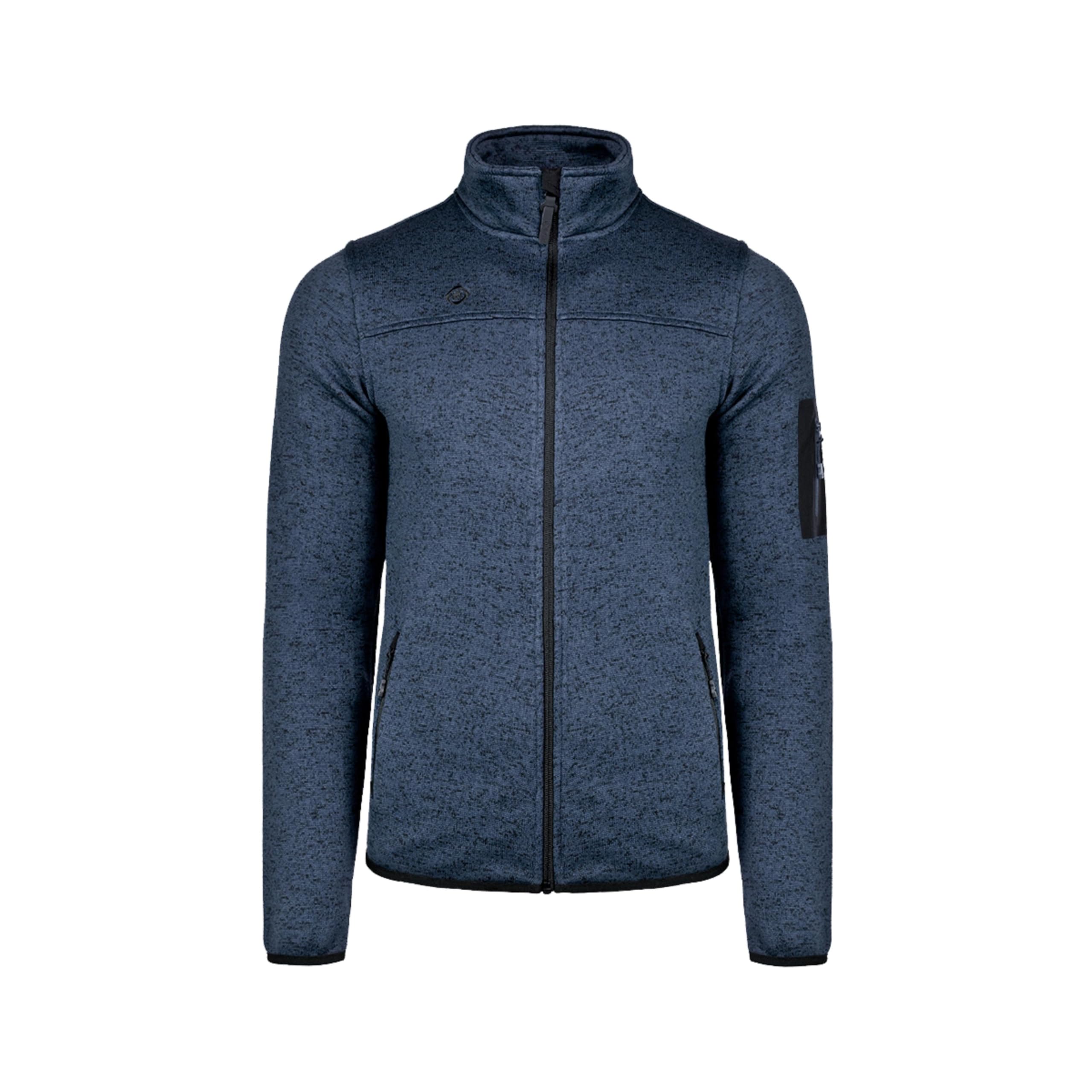 IZAS SAMAUN M Giacca in Pile a Maglia per Uomo con Collo Alto e Tasche Ventrali. Tessuto di Qualità e Confortevole per Mantenere il Calore. Abbigliamento Termico da Montagna e Trekking