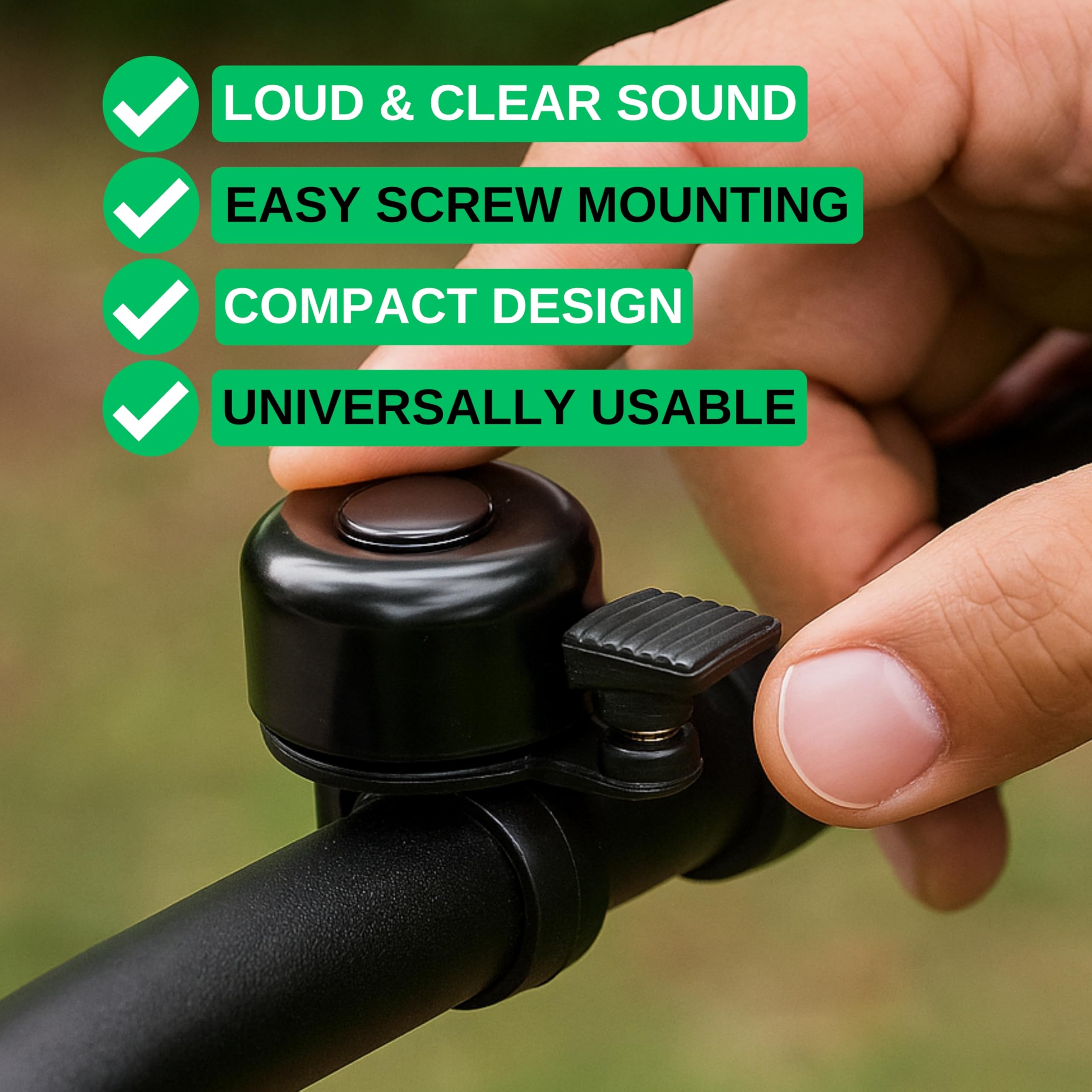 Cinvo Pack Di 2 Campane Per Bici Per Bambini Anello Italia