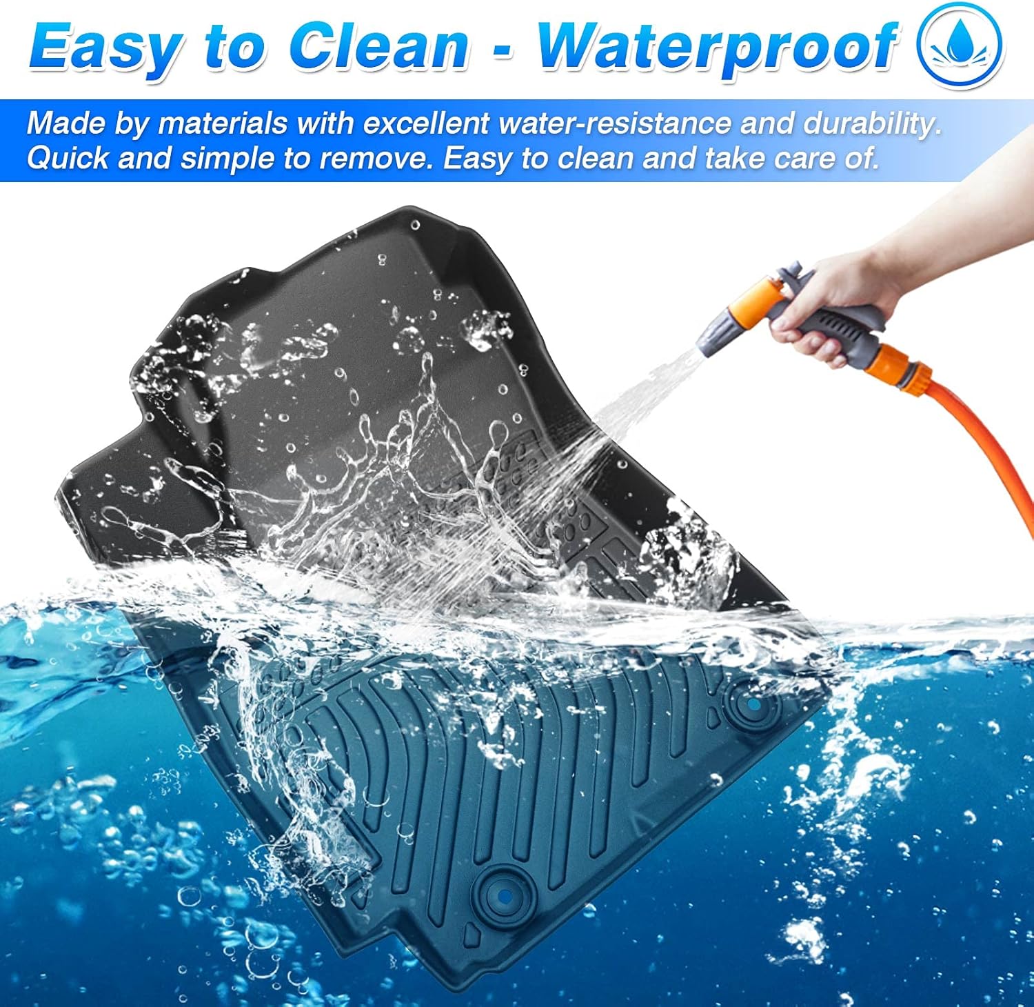 Floor Mats for Kia Soul 2020-2025 2026, All Weather Floor Liner for Soul Accessories Car Floor Mat Heavy Duty Waterproof - Image 5