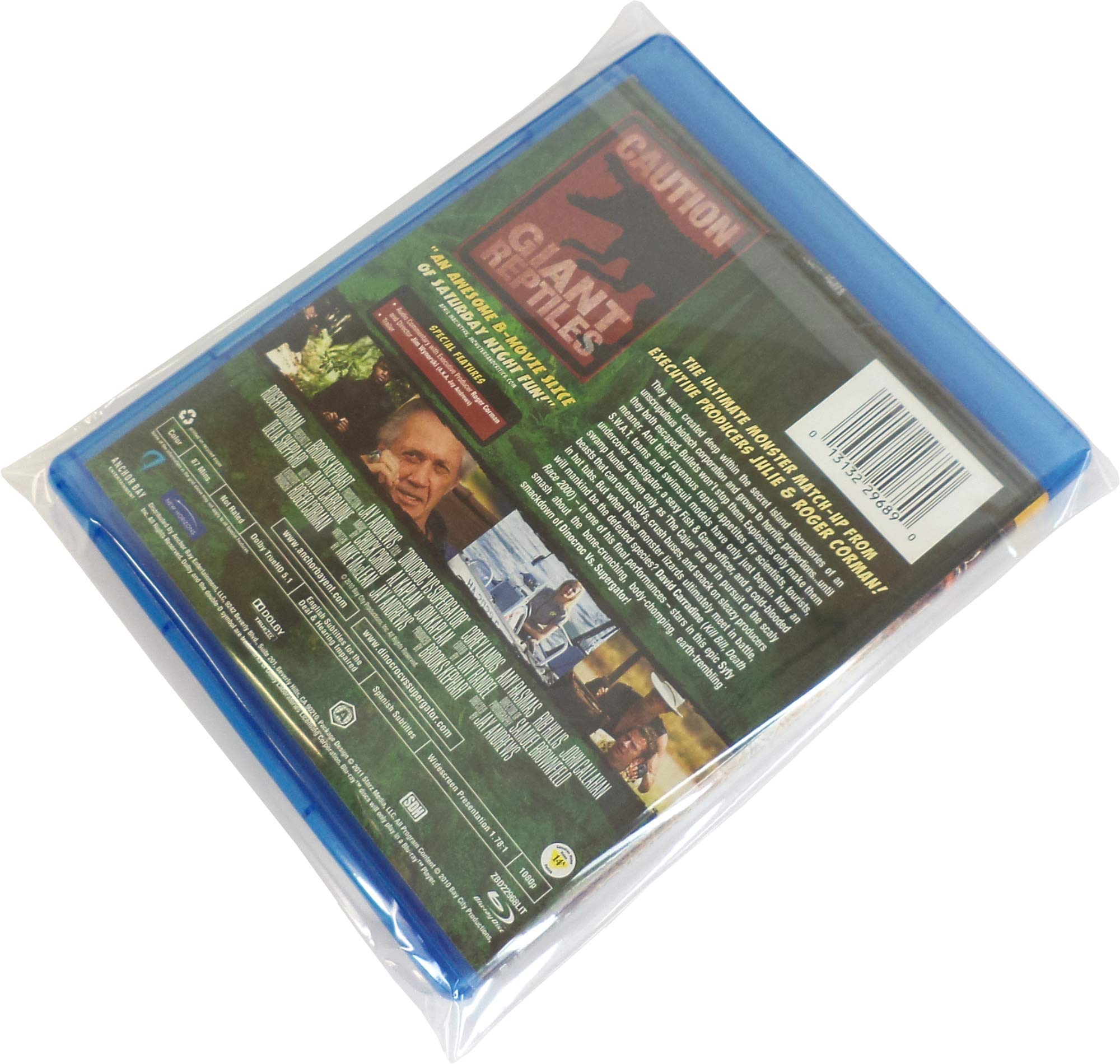 (500) Blu-ray refermable extérieure manches – Peut contenir une 12 mm Blu-ray/DVD HD/PS3 Coque