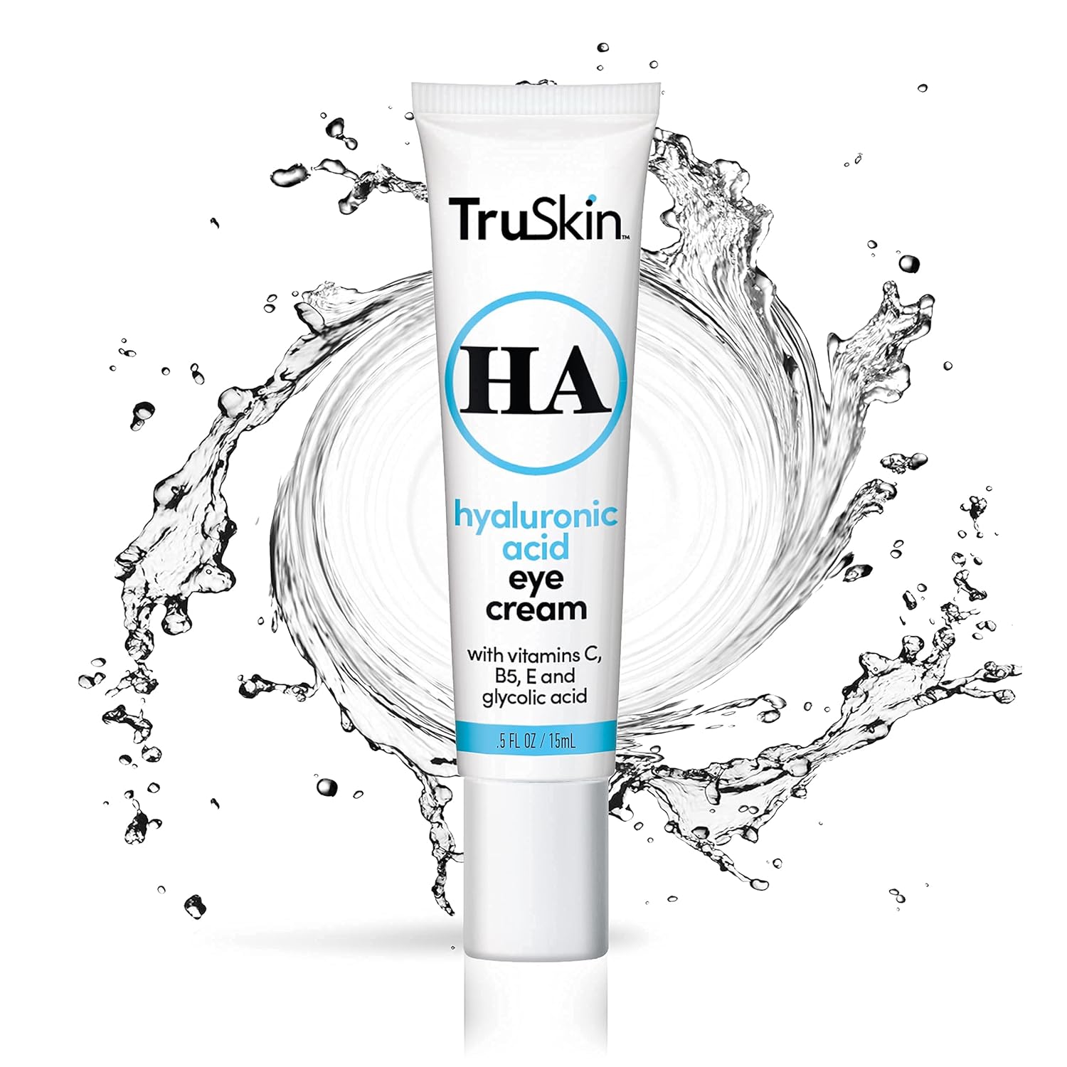 TruSkin Hyaluronic Acid Eye Cream, Anti-Aging Treatment for Under Eyes with Super Blend including Vitamin C, Vitamin B5, Vitamin E and Glycolic Acid, Best for Dark Circles, Fine Lines and Wrinkles : Beauty & Personal Care