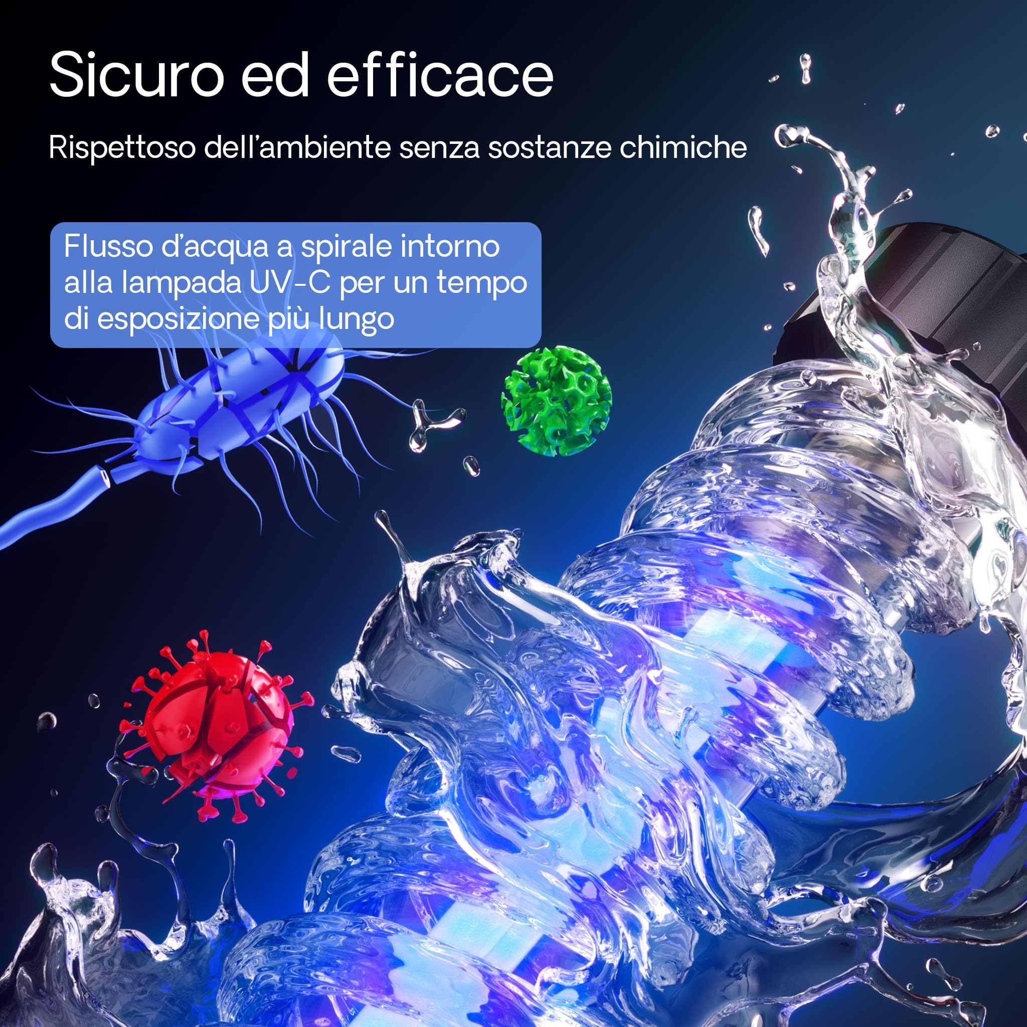 SunSun CUV-136 Chiarificatore UV per laghetto Sterilizzatore con lampada 36W