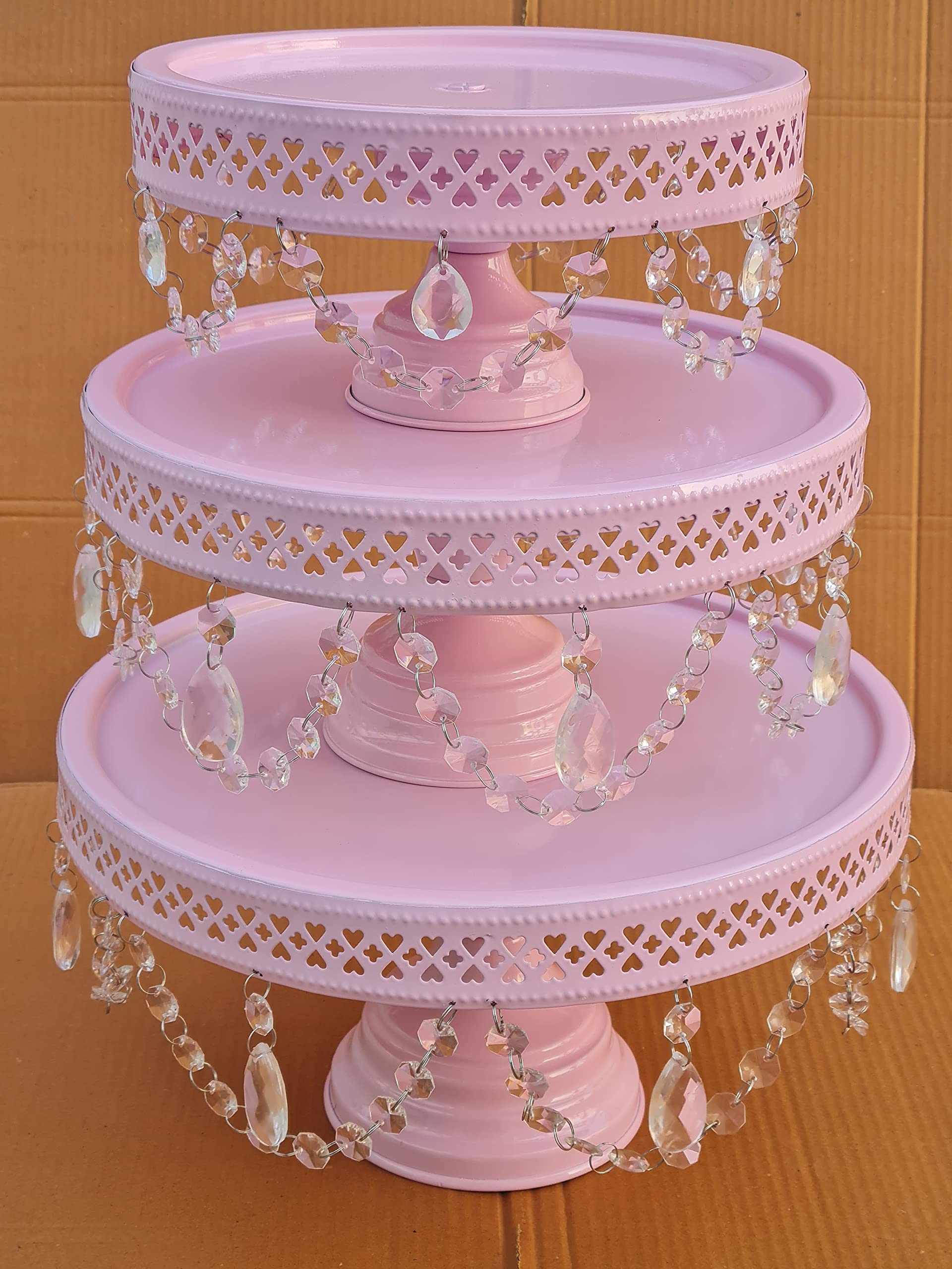 Amazon | GiftBay Creations ケーキスタンド 台座 ラウンド 強力