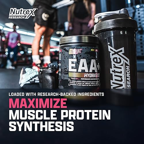 Miniatura 3 de Nutrex Research EAA Hidratación  EAAs + Polvo de BCAA  Recuperación muscular, fuerza, construcción muscular, resistencia  8G de aminoácidos