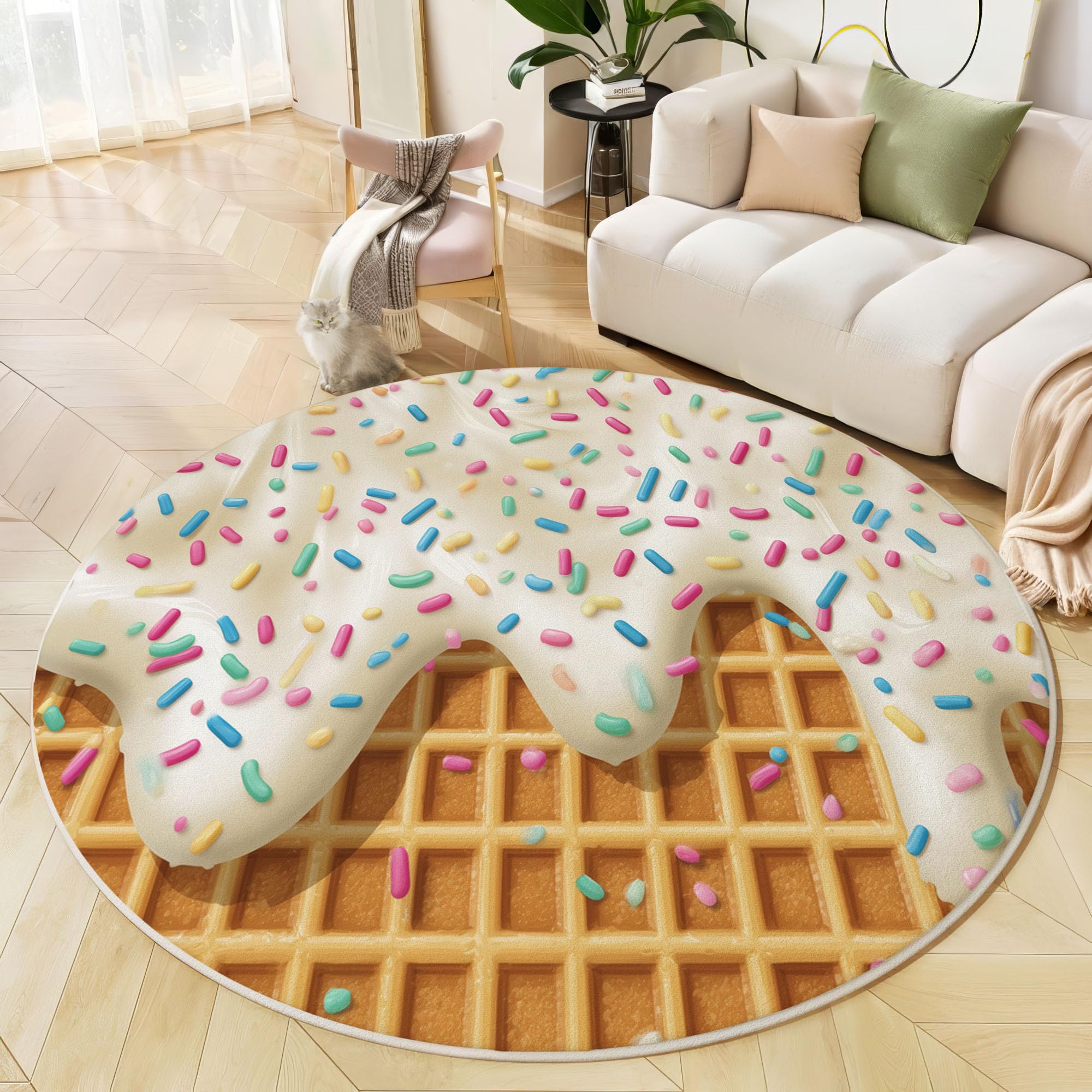 Tapis de salon lavable et antidérapant pour protéger les sols de chambre