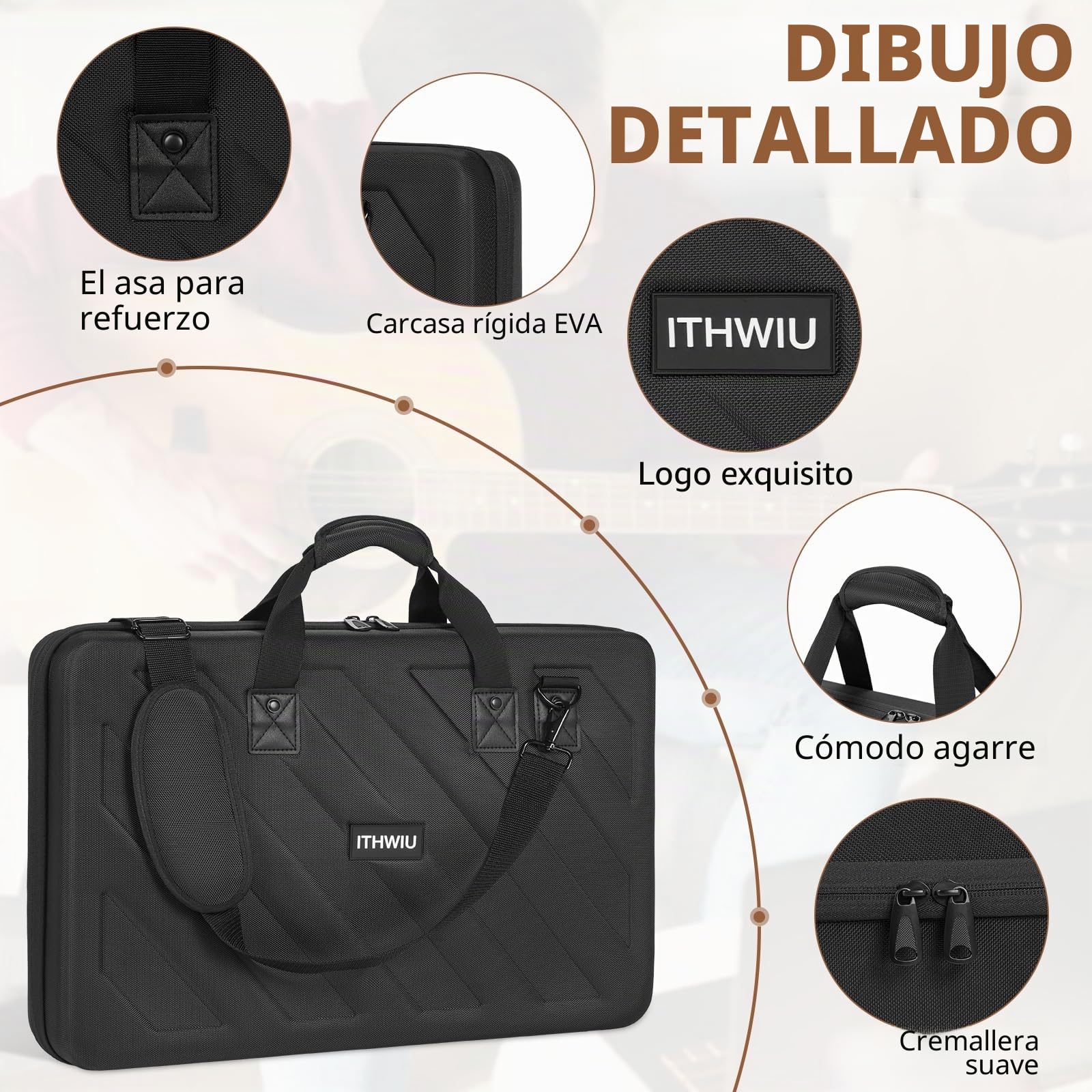 OUUTMEE Bolsa de transporte para Pioneer, Negro , 58 cm x 37 cm x 9 cm, Maleta de equipaje