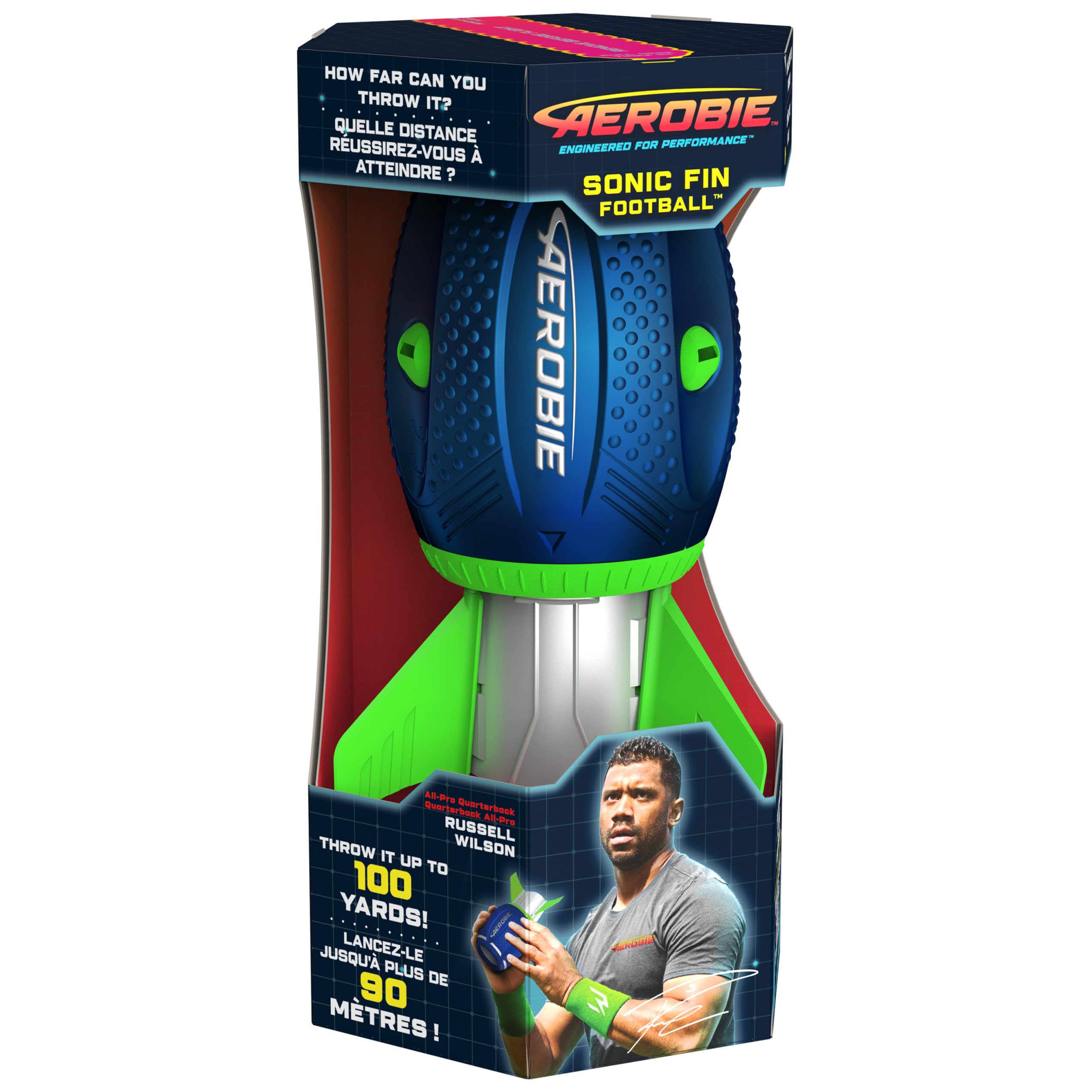 Aerobie Sonic Fin - Balón de fútbol aerodinámico de Alto Rendimiento para niños y Adultos