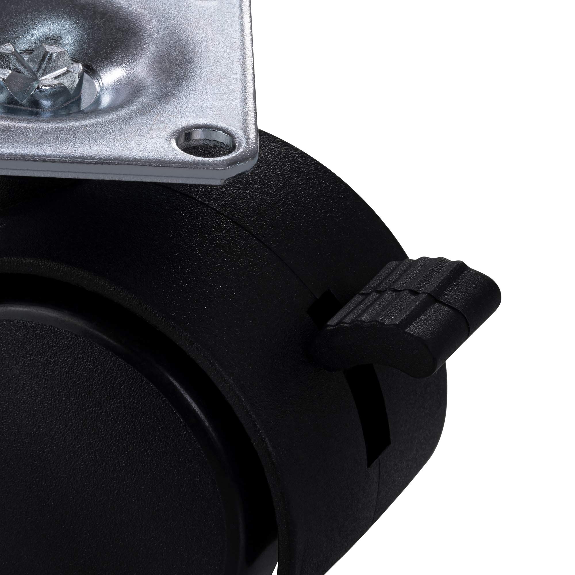 Juego De 4 Ruedas Transparentes Con Placa Atornillable, Diámetro 50 Mm