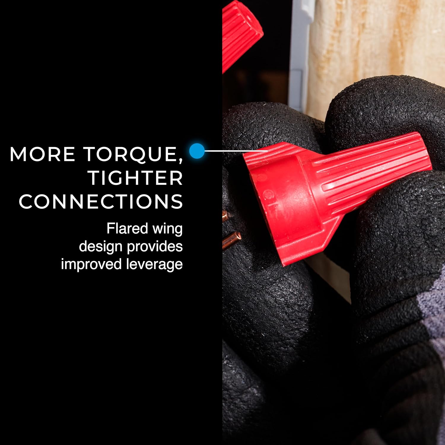 Ideal Electrical WingTwist® (WT52-B) Wire Connector, WT52 Red, 500/Bag