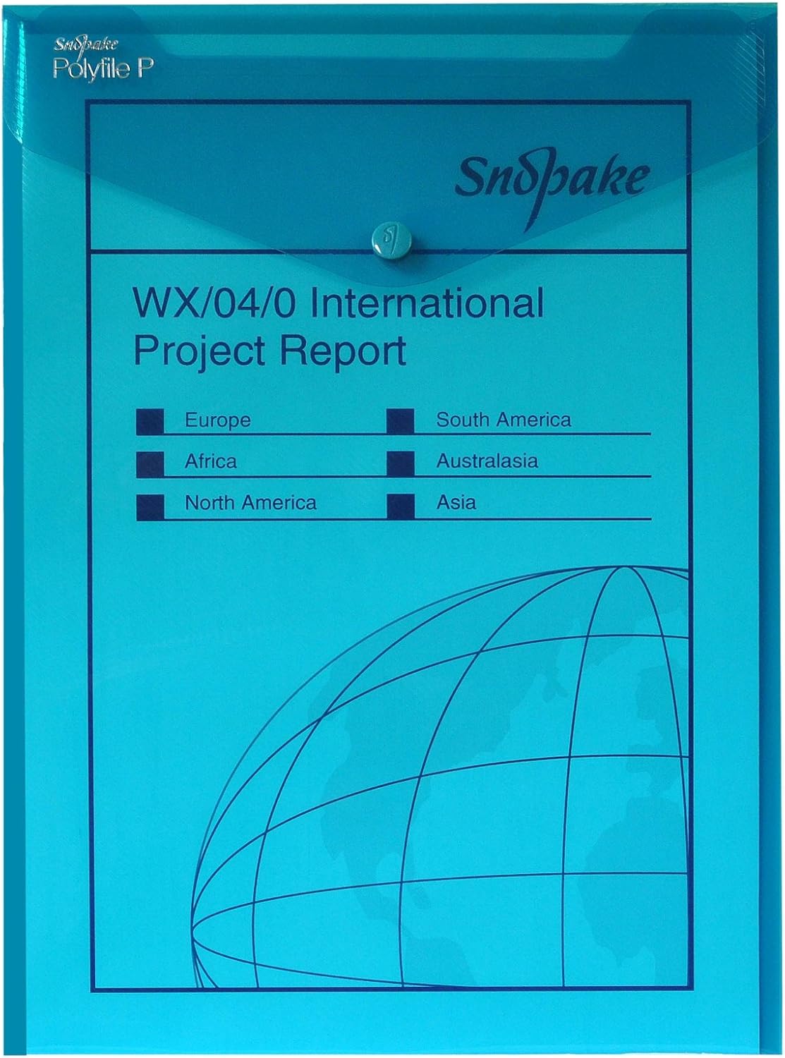 Snopake 13266 Polyfile P A4 Portrait Popper Wallet File with Press Stud - Electra Assorted Colours (Pack of 5)