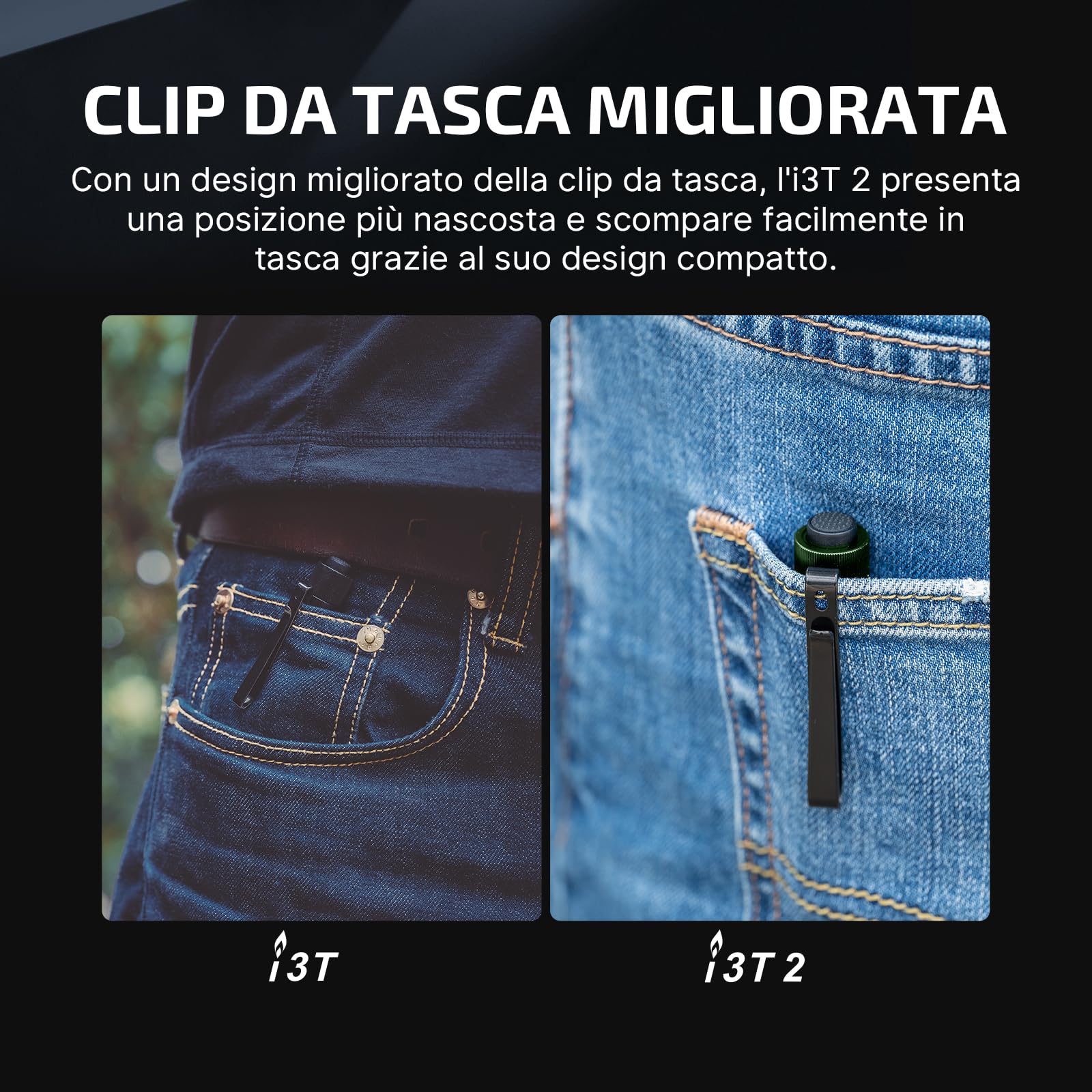 OLIGHT I3T 2 EOS Mini Torcia LED 200 Lumen 62m Range, Piccola Torcia Portachiavi con Interruttore di Shiusura, Luce Portatile Impermeabile IPX8, per il Campeggio all'aperto (Verde)