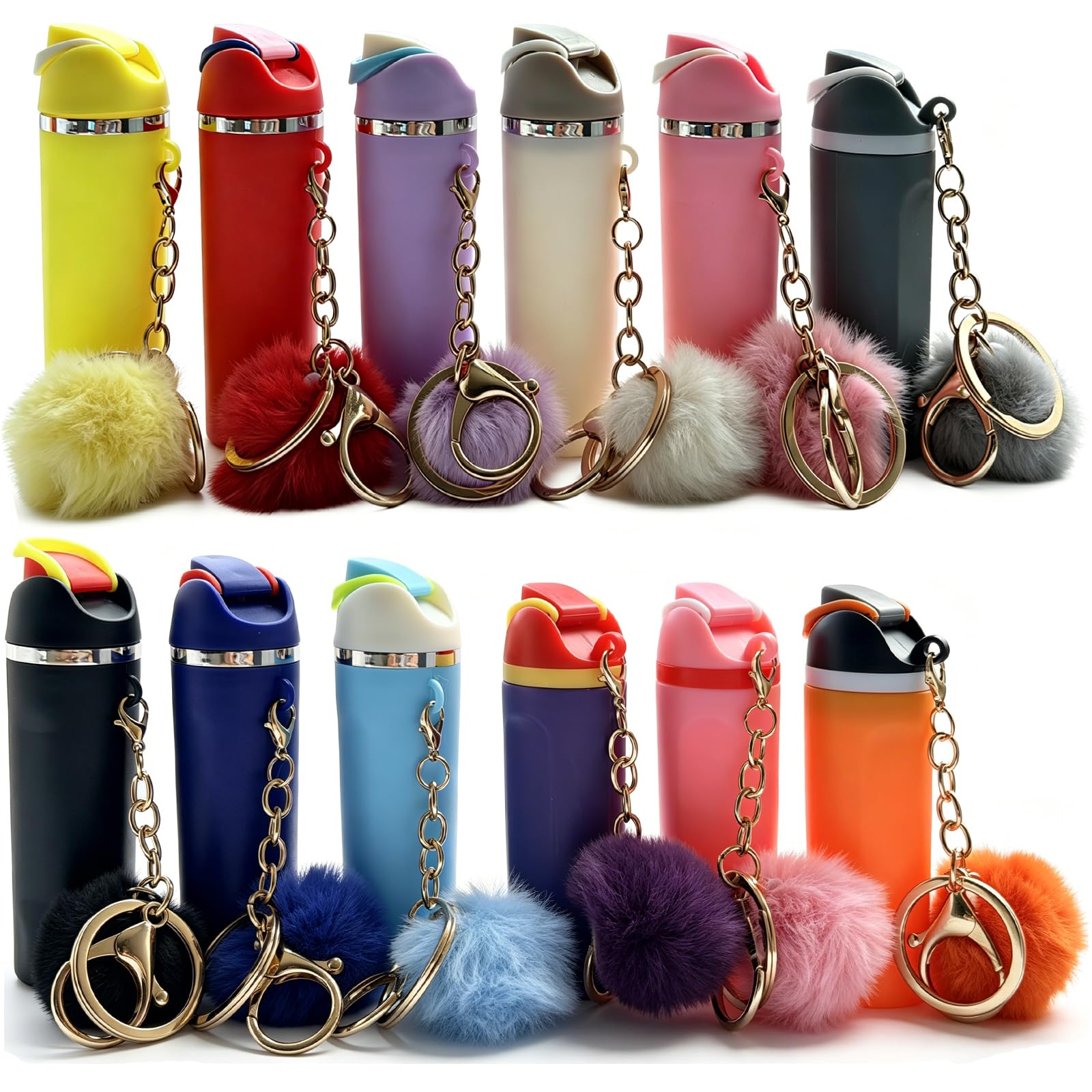 Pyotivol Women's Keychain133 Mini Owala Water Bottle Keychain,Cute Chapstick Holder Key Chain Charms Backpack For Girls, Xl