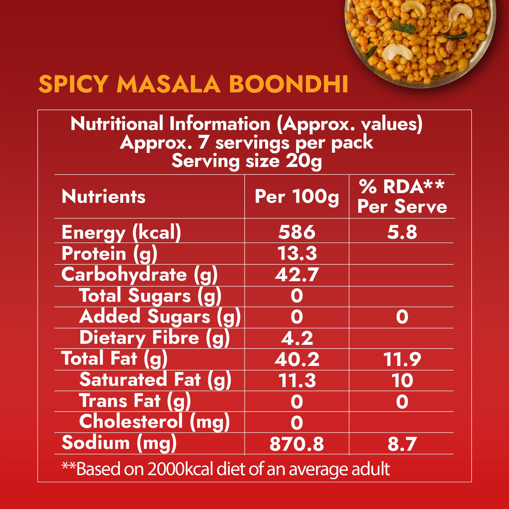 Sweet Karam Coffee Spicy Masala Boondi - 150g | Crispy Snack with Cashews & Peanuts | No Palm Oil, Maida & Preservatives | Traditional South Indian Kara Boondi Namkeen | Authentic Homemade Taste 2
