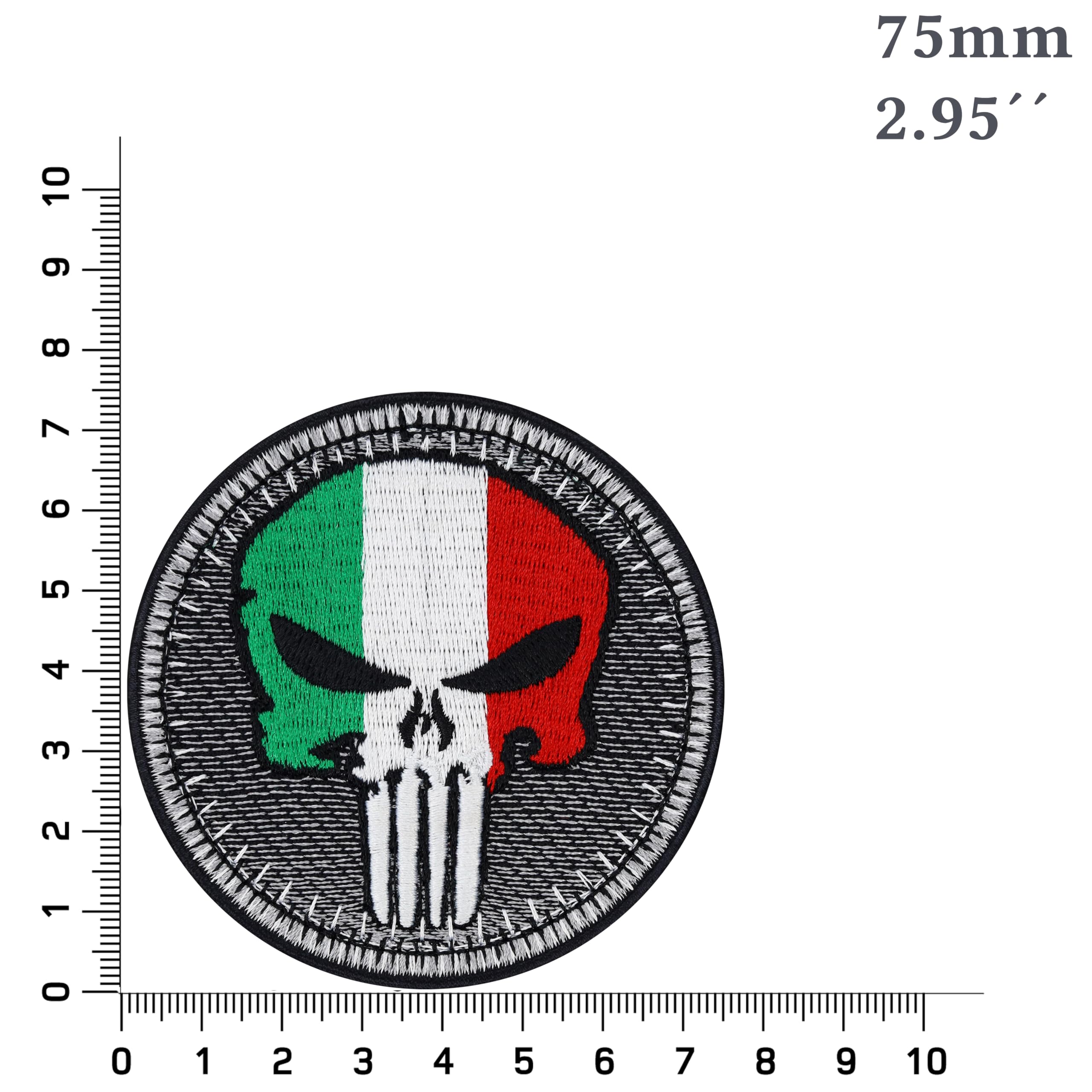 Toppa Stiratura Per Motociclisti: Bandiera Russia, 75x75 Mm, Ricamo In Poliestere, Made In Austria, Adatta A Tessuti - 2
