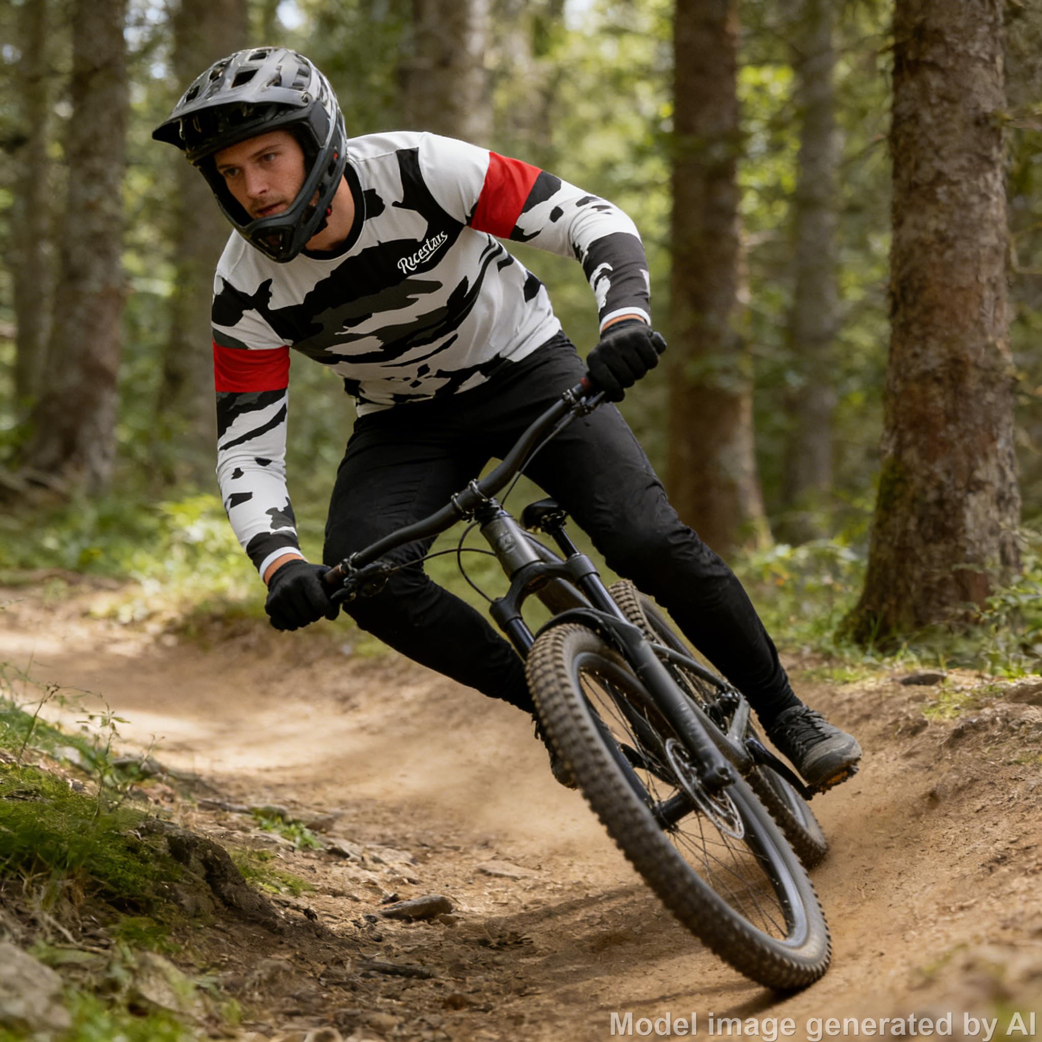 Motocross koszulka do roweru górskiego, męska koszulka rowerowa, anty-UV, Dirt Bike, ATV Enduro, długi rękaw, MTB, odzież wyścigowa