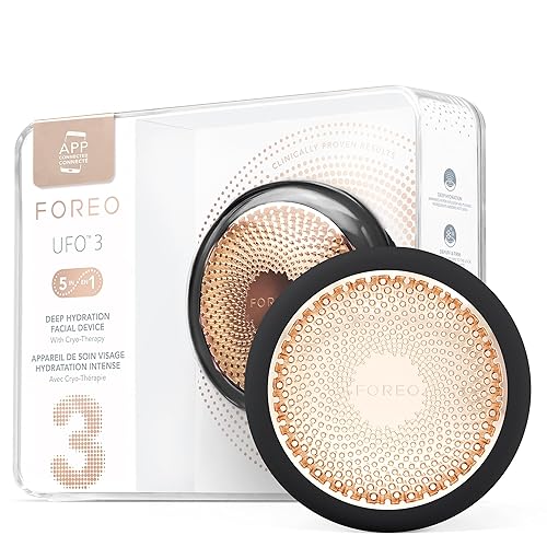 Miniatura 1 de FOREO UFO 3 - Hidratante facial profundo 5 en 1, spa facial, luz roja, calentamiento, enfriamiento, masaje, antienvejecimiento, mascarilla facial